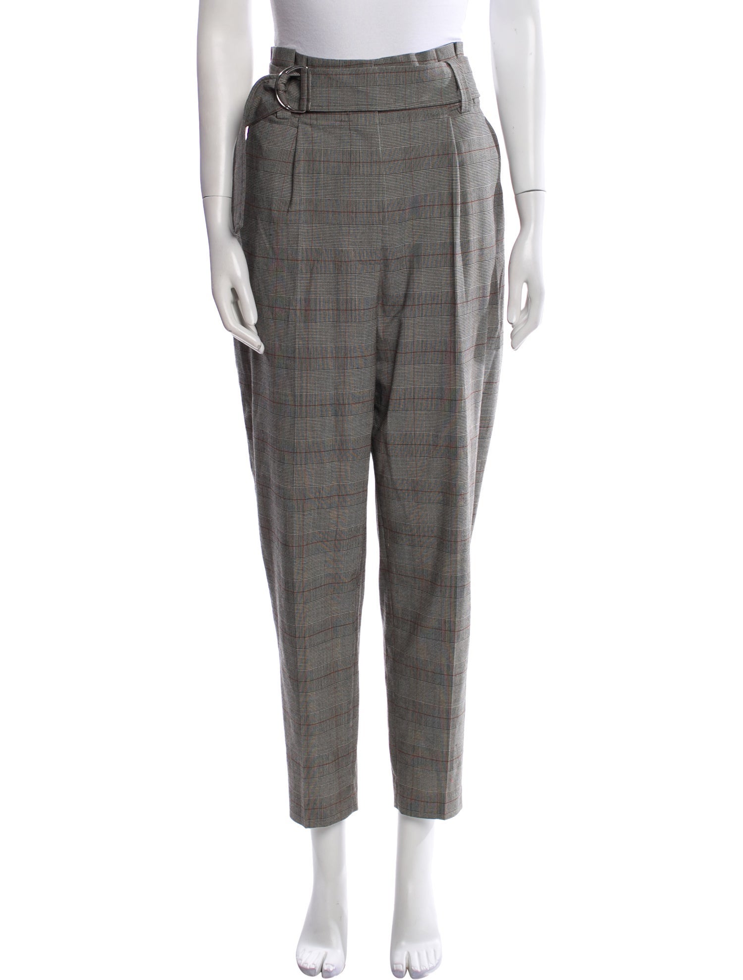 A.L.C. Plaid Print Skinny Leg Pants