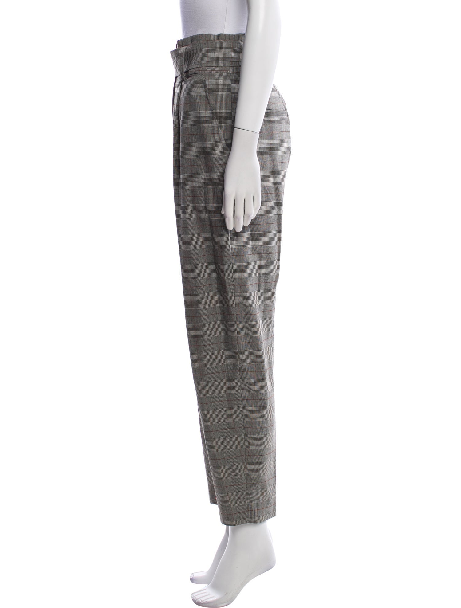 A.L.C. Plaid Print Skinny Leg Pants
