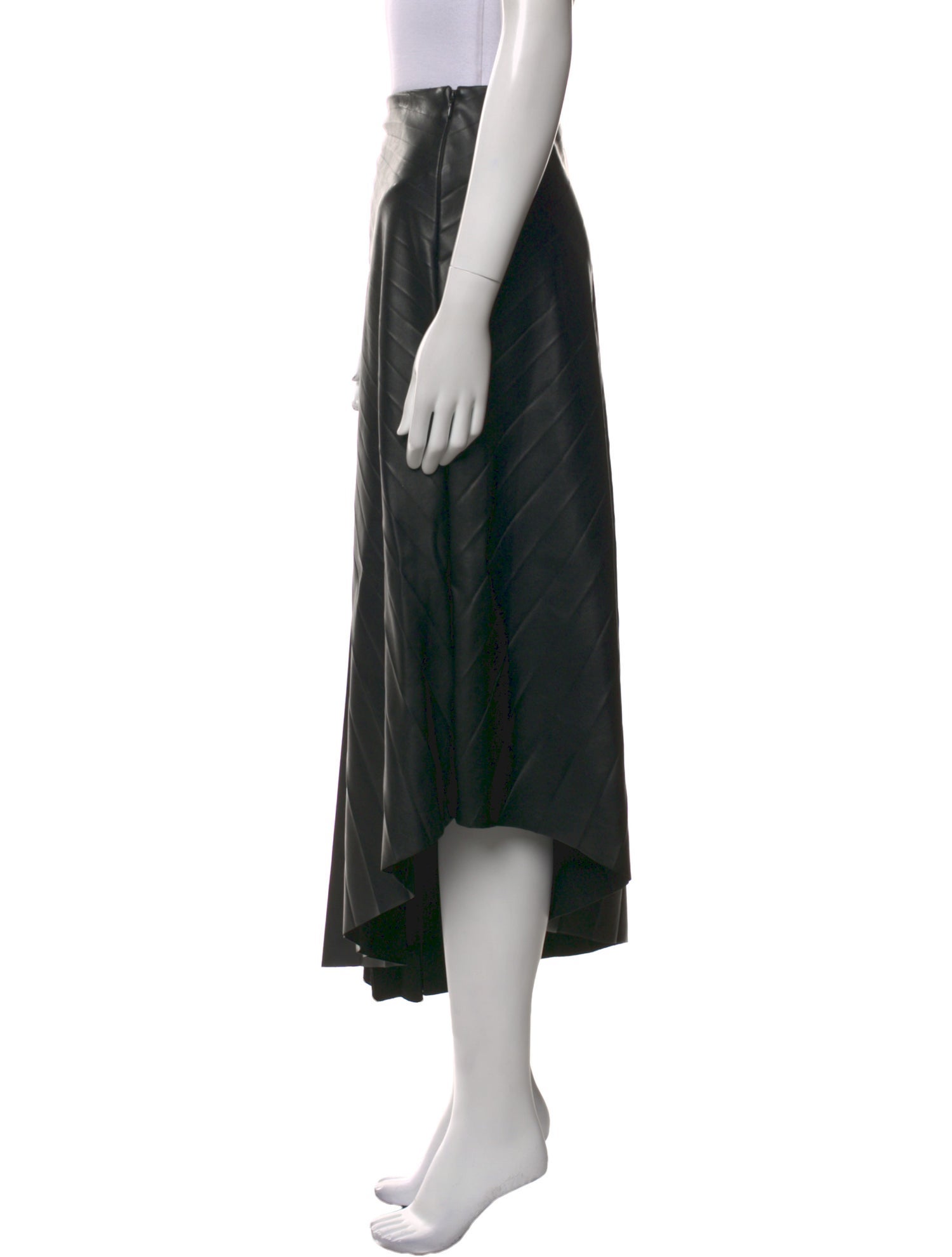 A.L.C. Pleated Accents Midi Length Skirt