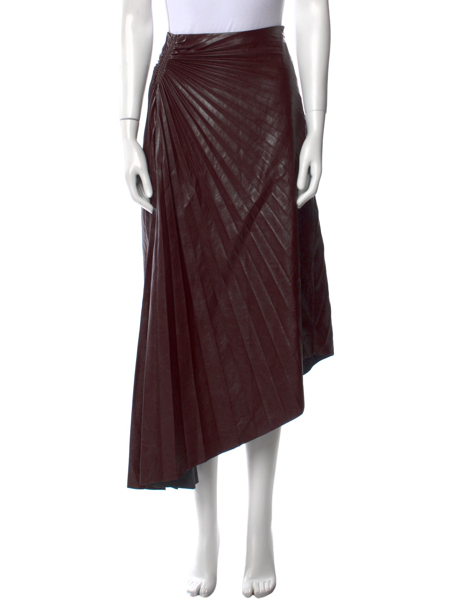 A.L.C. Pleated Accents Midi Length Skirt