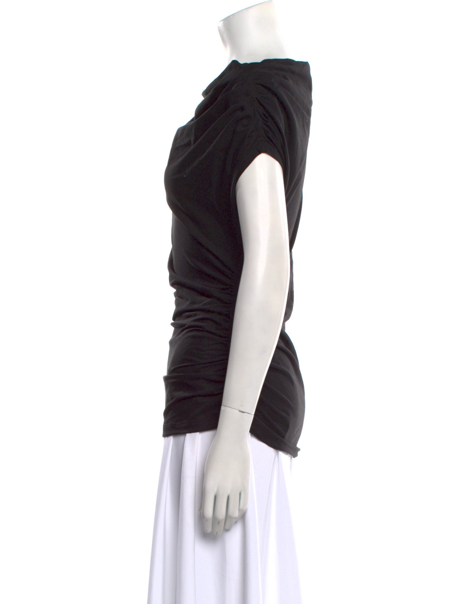 A.L.C. Cowl Neck Short Sleeve Top