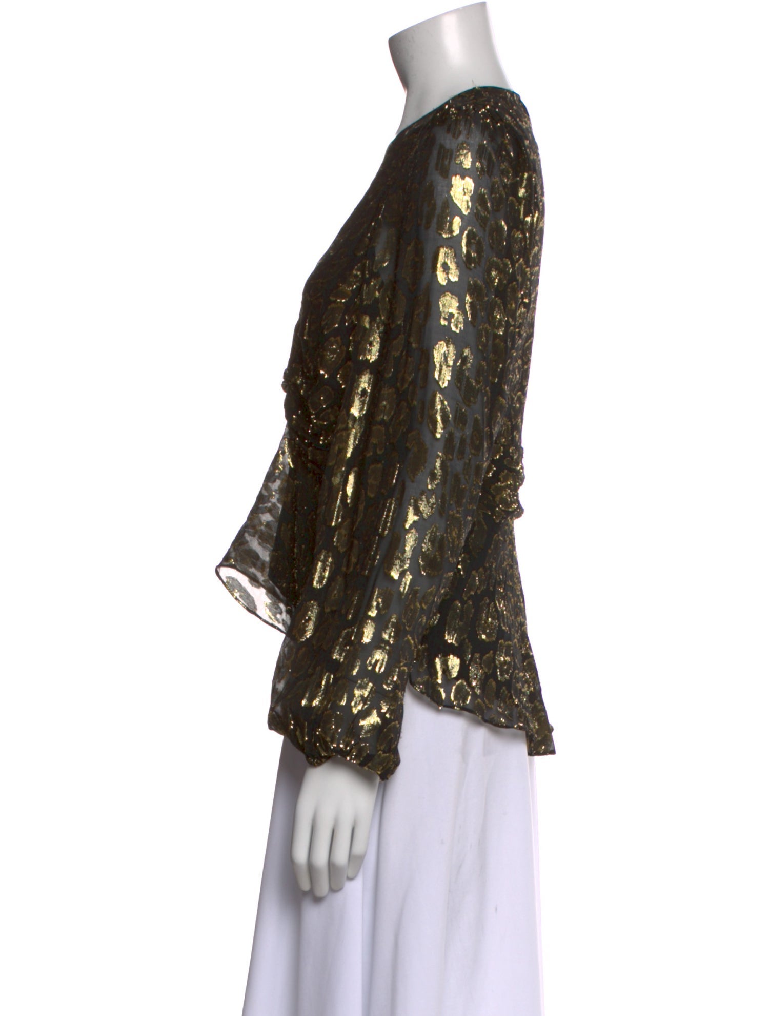 A.L.C. Silk Printed Blouse