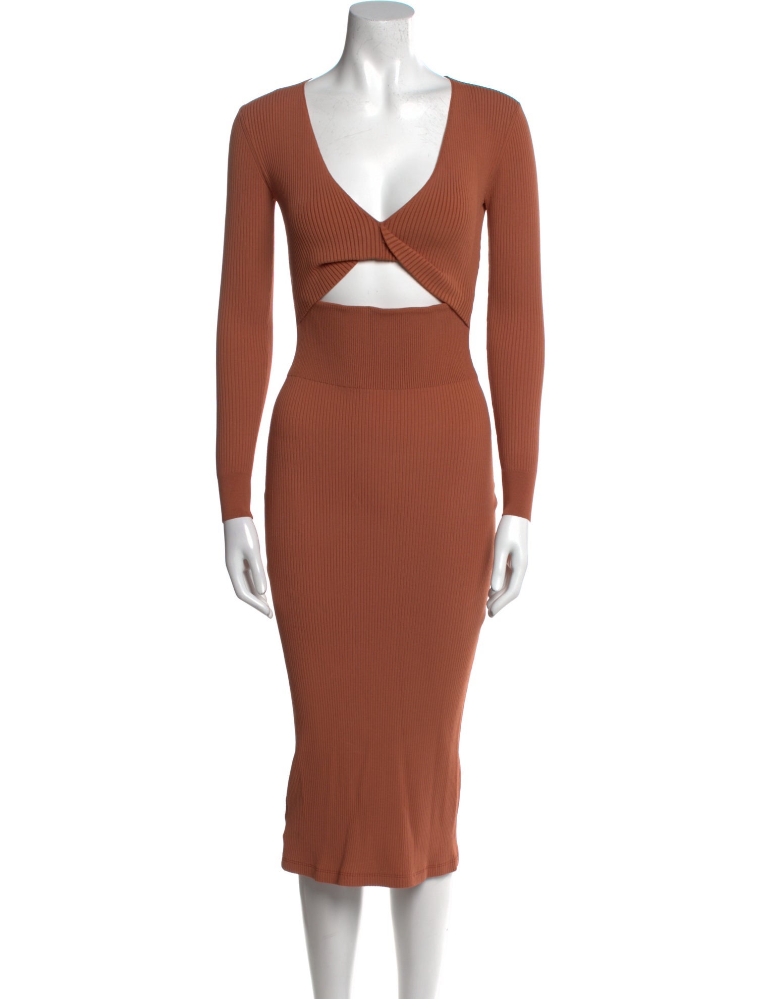 A.L.C. V-Neck Midi Length Dress