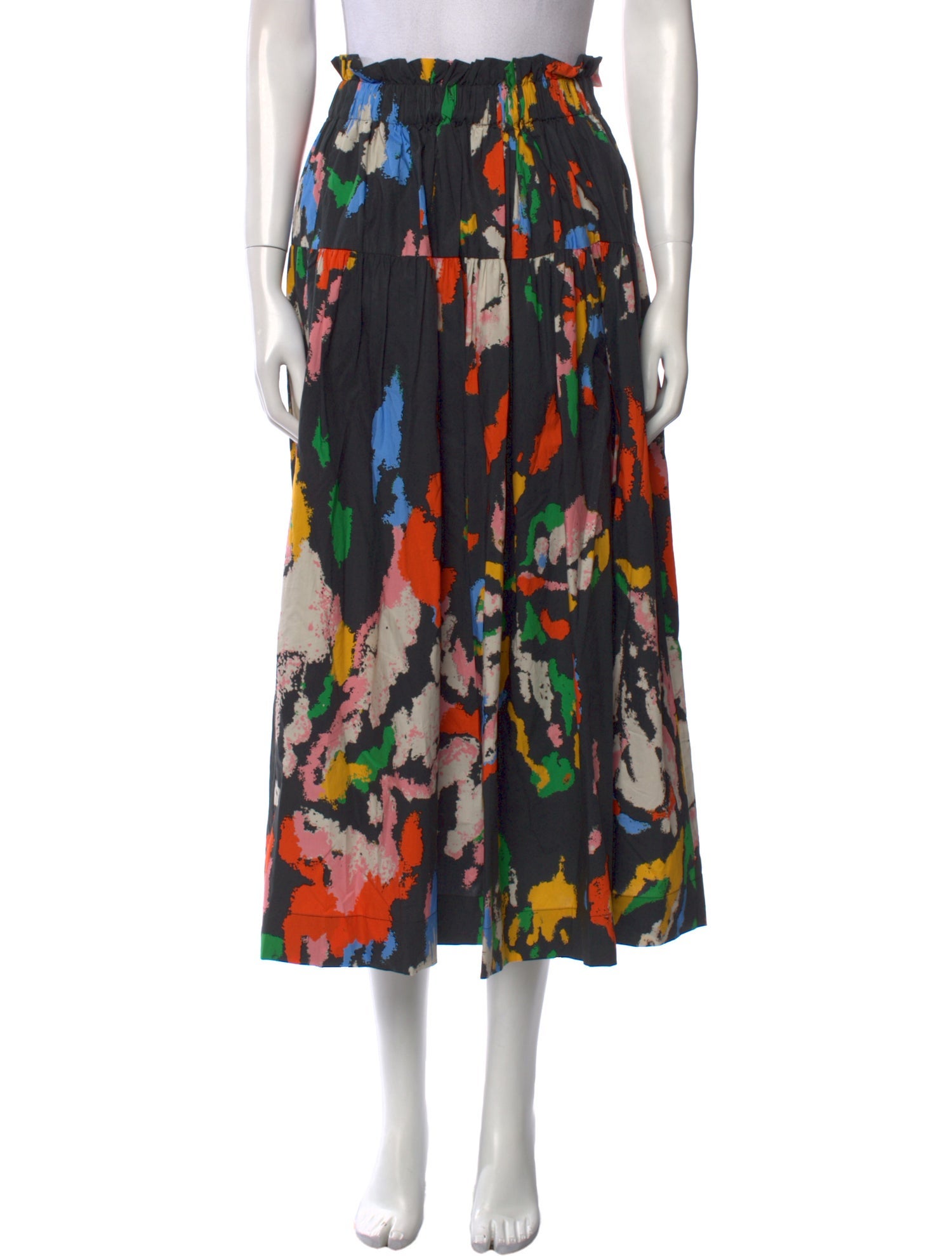A.L.C. Printed Midi Length Skirt