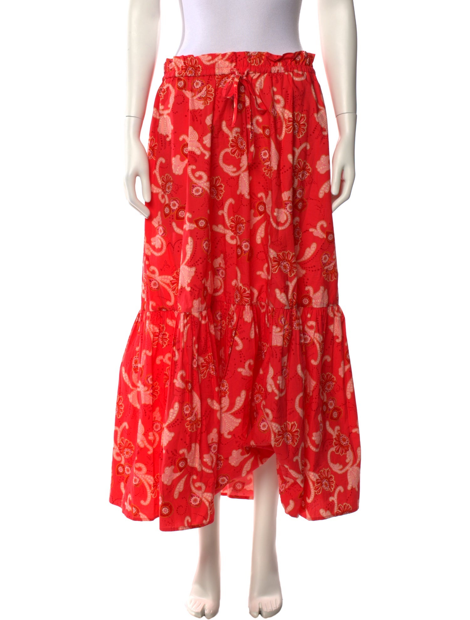 A.L.C. Floral Print Midi Length Skirt