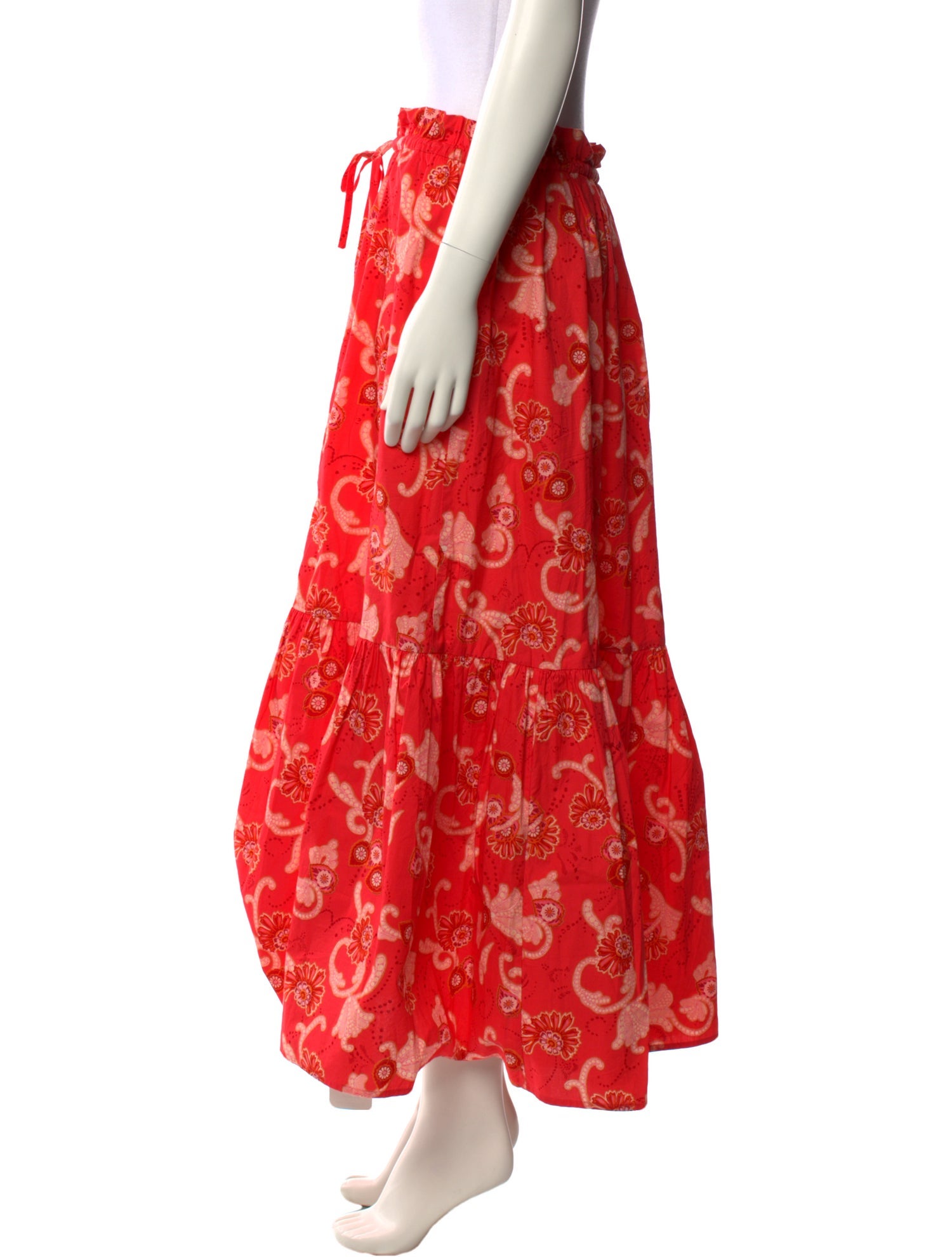 A.L.C. Floral Print Midi Length Skirt