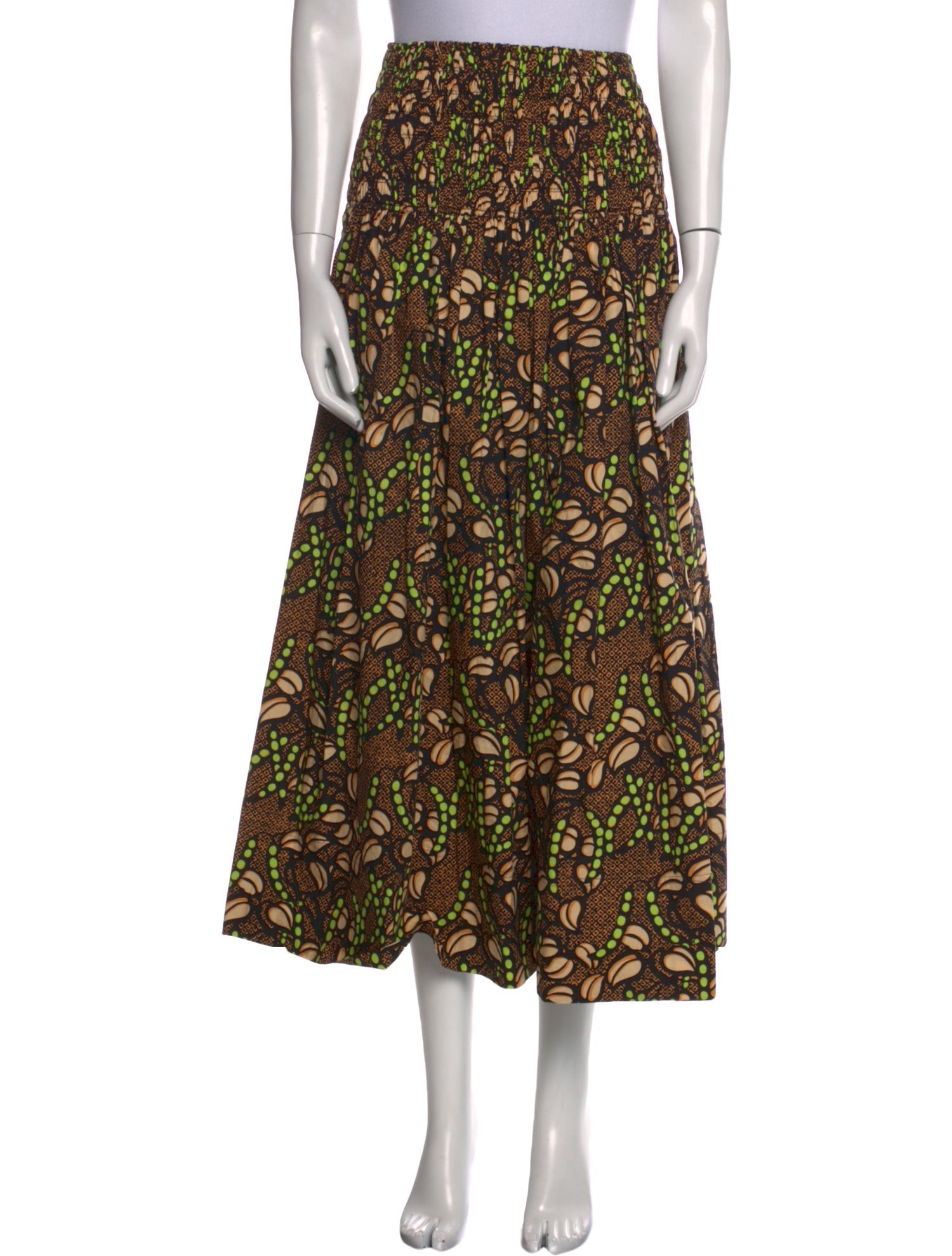 A.L.C. Floral Print Midi Length Skirt