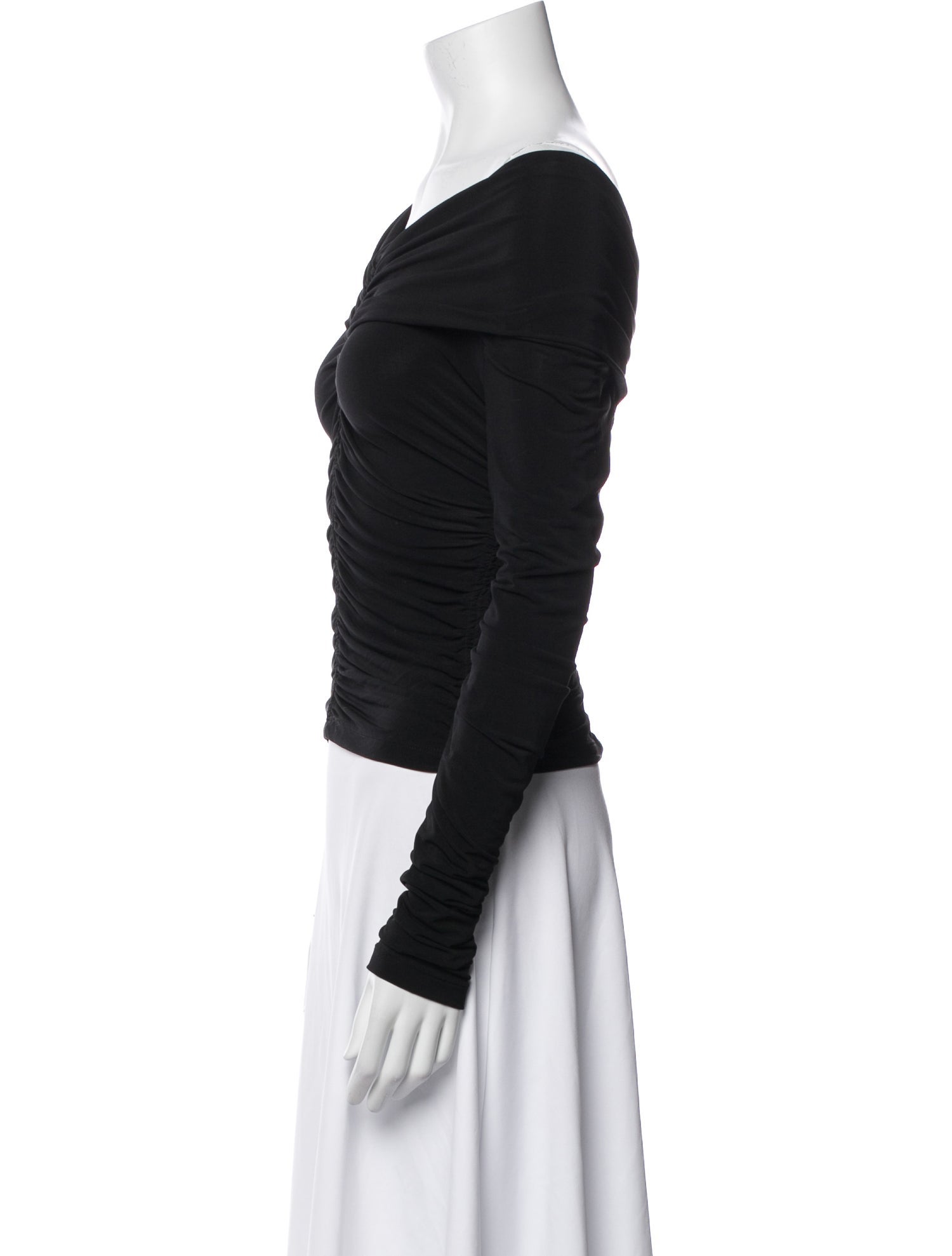 A.L.C. Off-The-Shoulder Long Sleeve Top