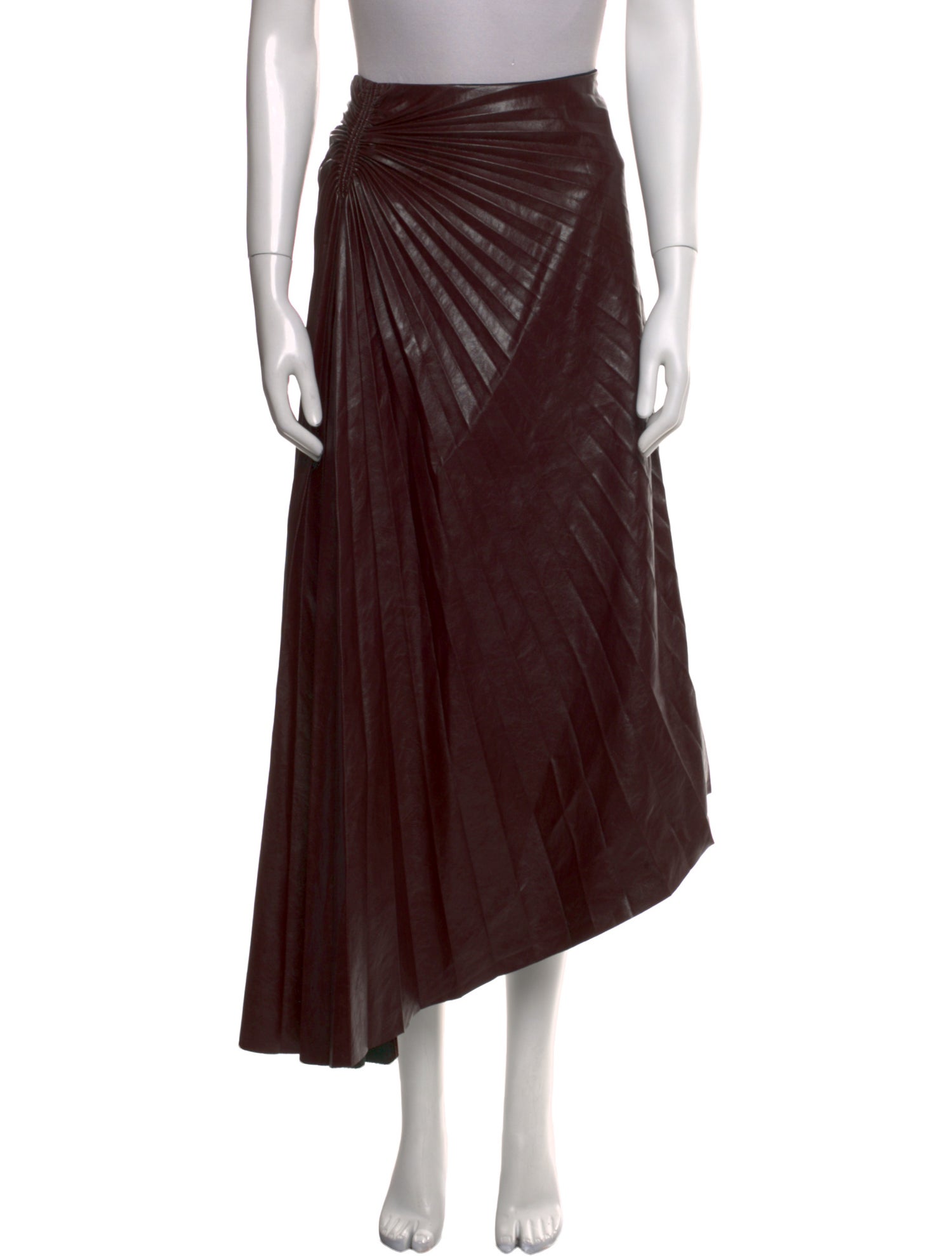 A.L.C. Faux Leather Midi Length Skirt