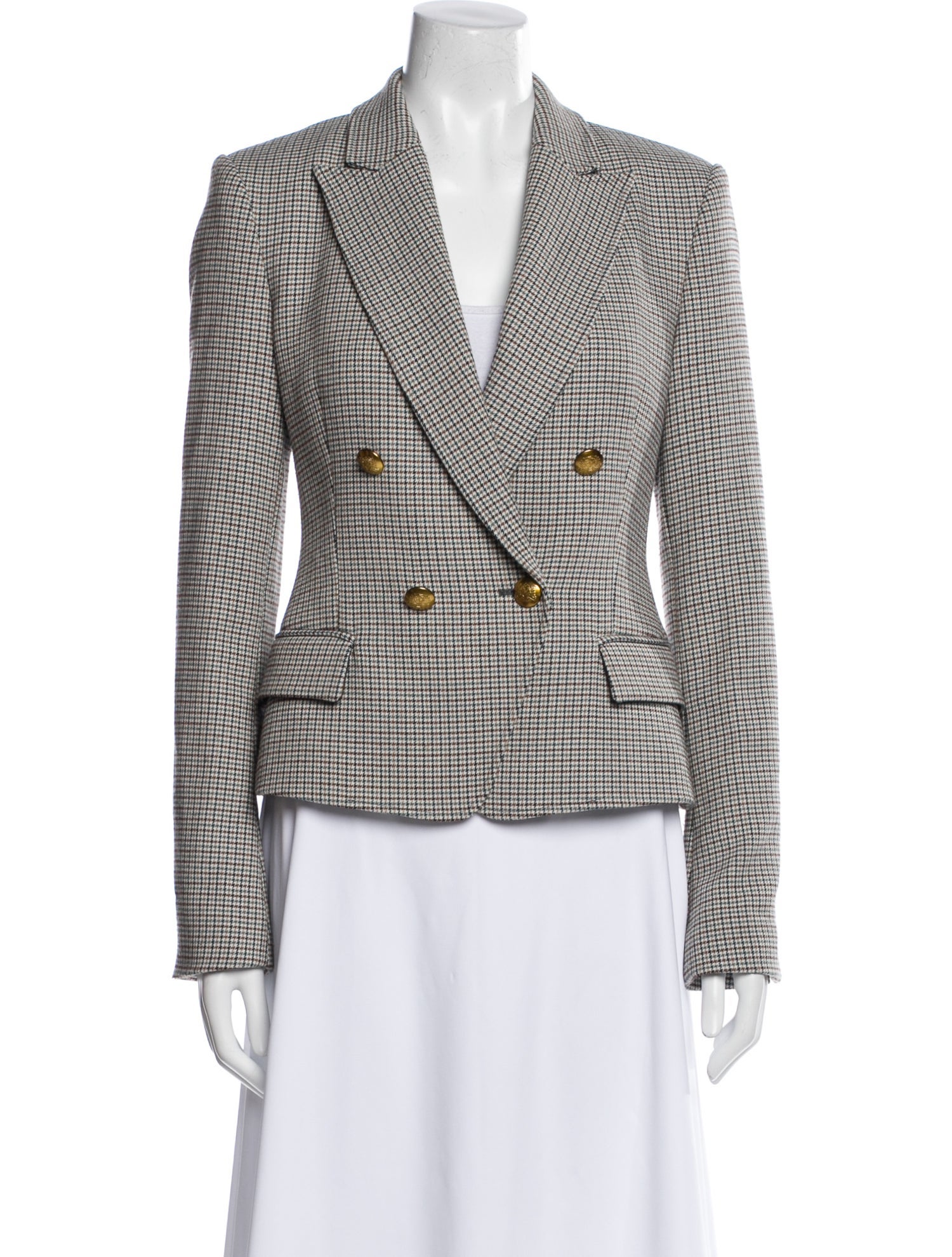 A.L.C. Plaid Print Blazer