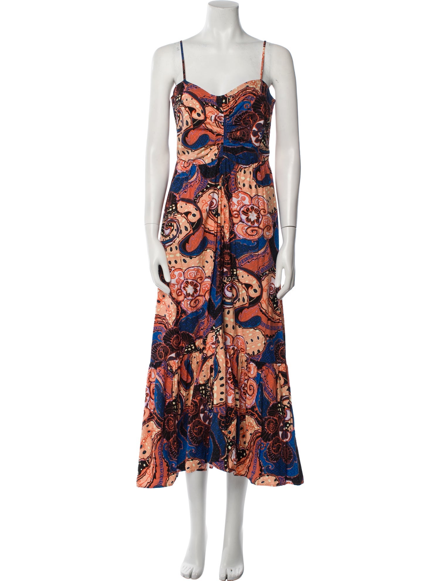A.L.C. Paisley Print Midi Length Dress