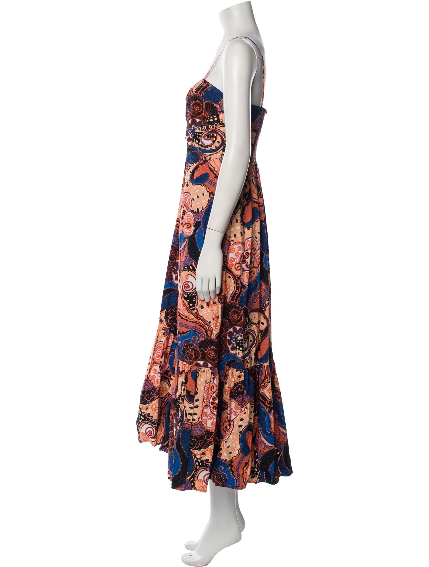 A.L.C. Paisley Print Midi Length Dress