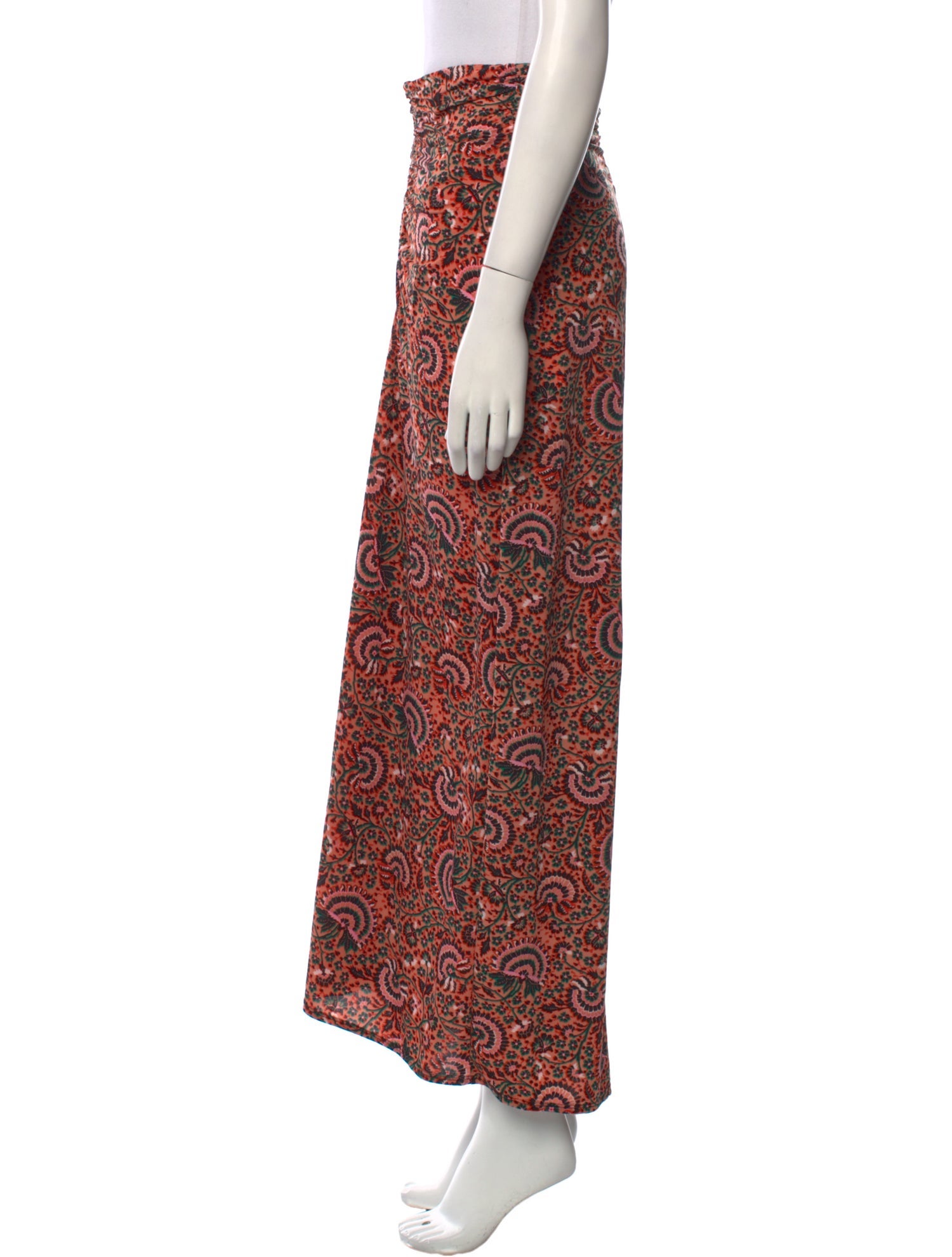 A.L.C. Printed Midi Length Skirt