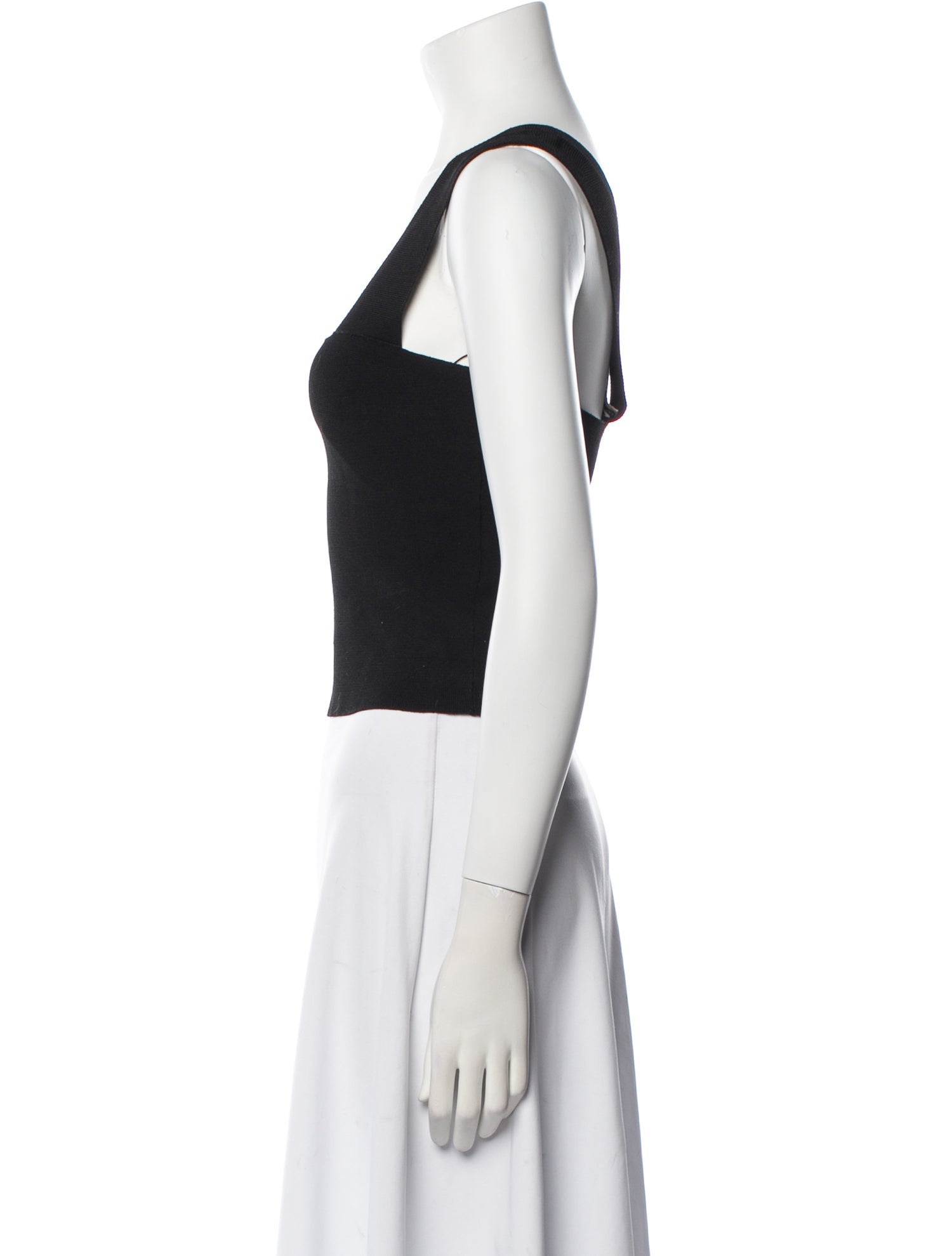 A.L.C. Square Neckline Sleeveless Crop Top