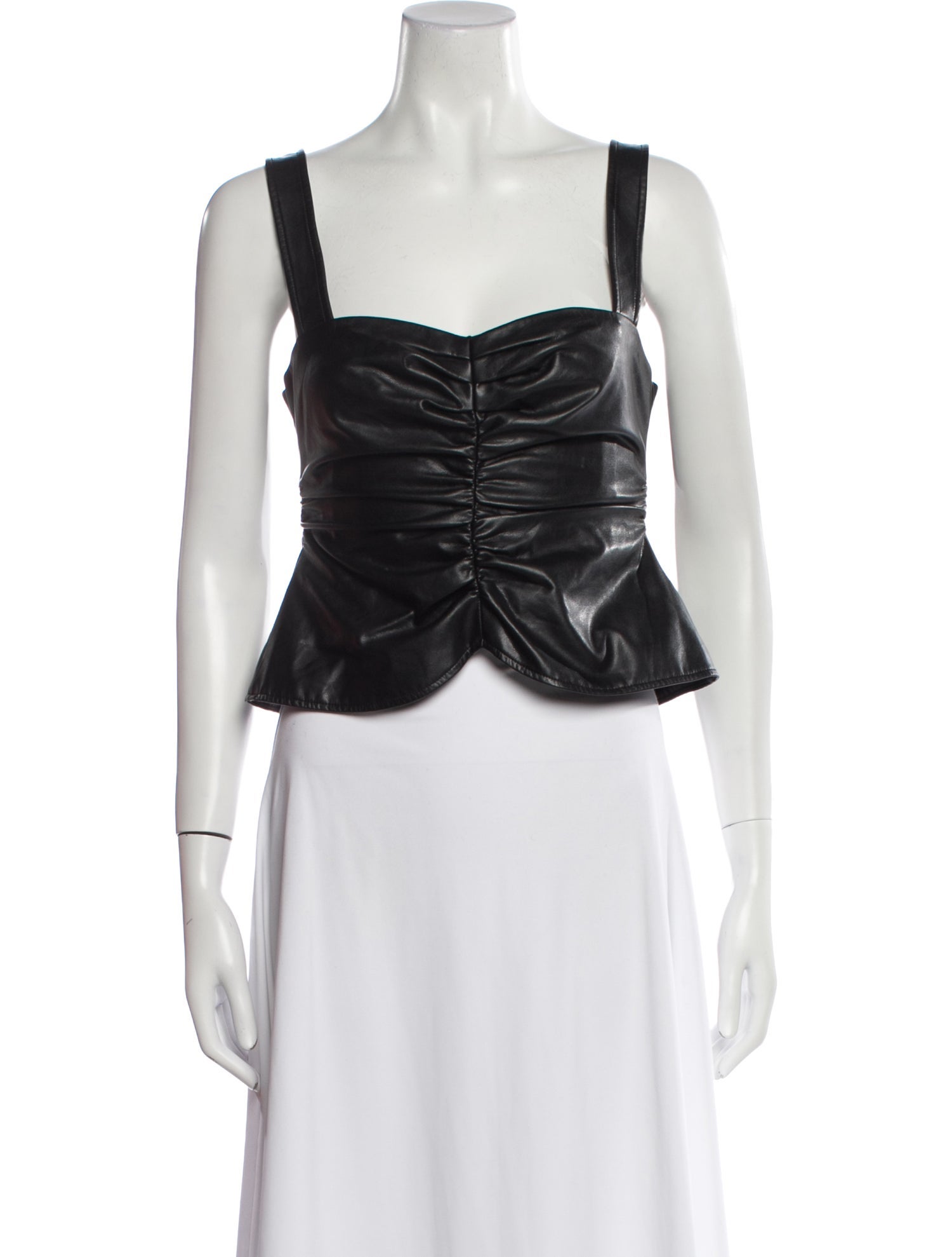 A.L.C. Square Neckline Sleeveless Crop Top