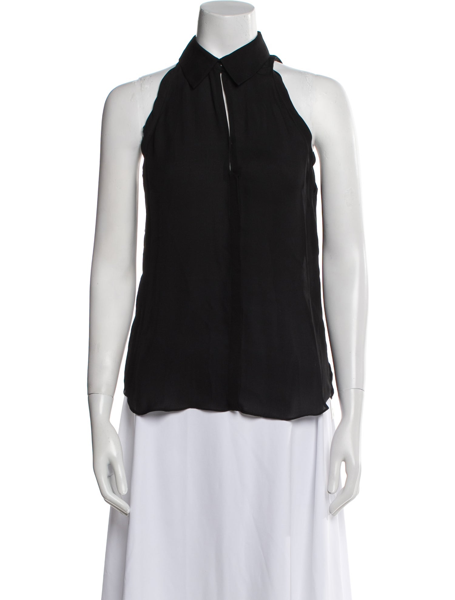 A.L.C. Silk Halterneck Top