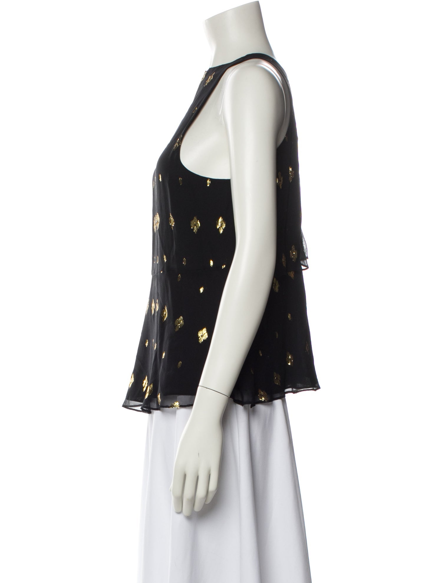 A.L.C. Silk Printed Blouse