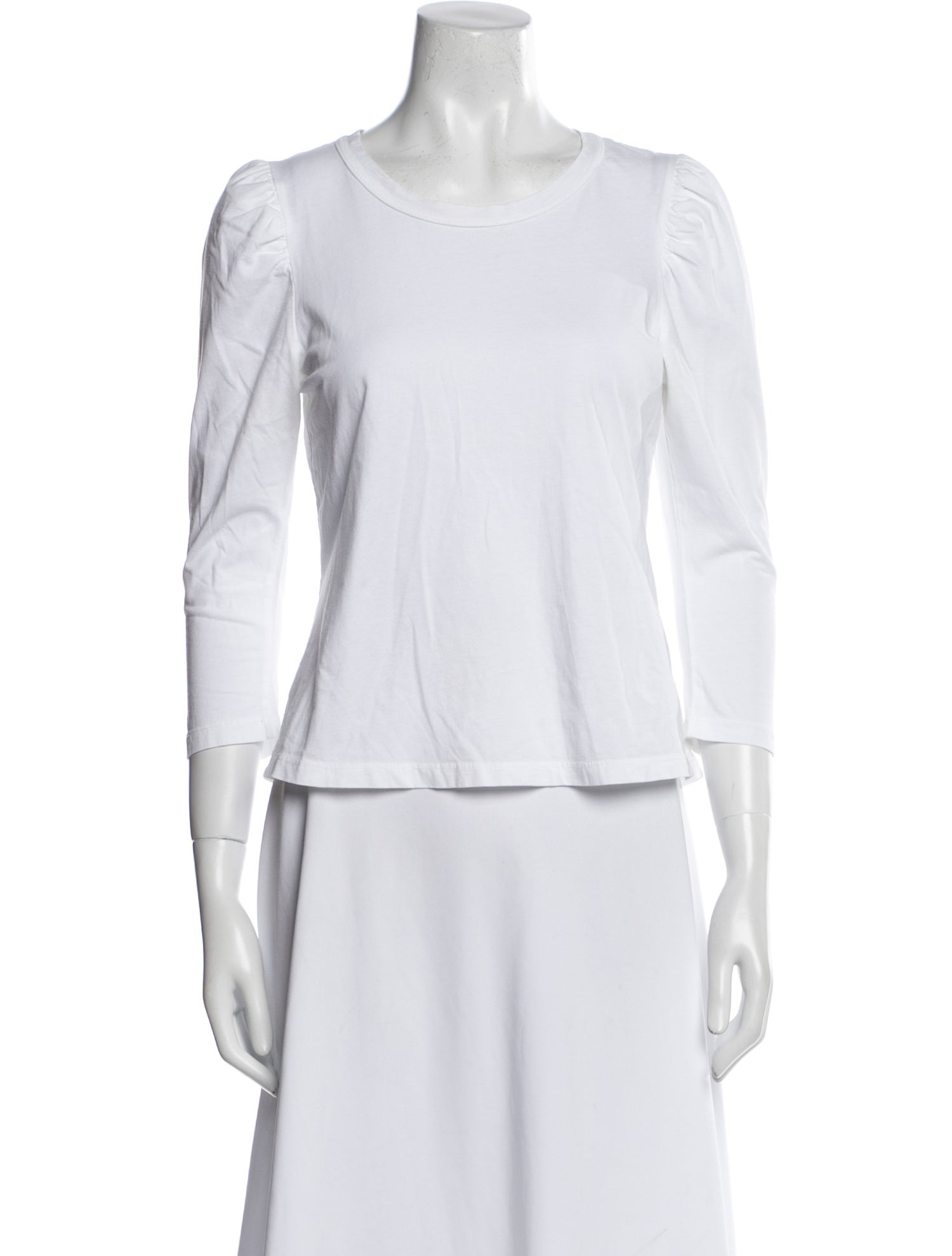 A.L.C. Scoop Neck Three-Quarter Sleeve Top