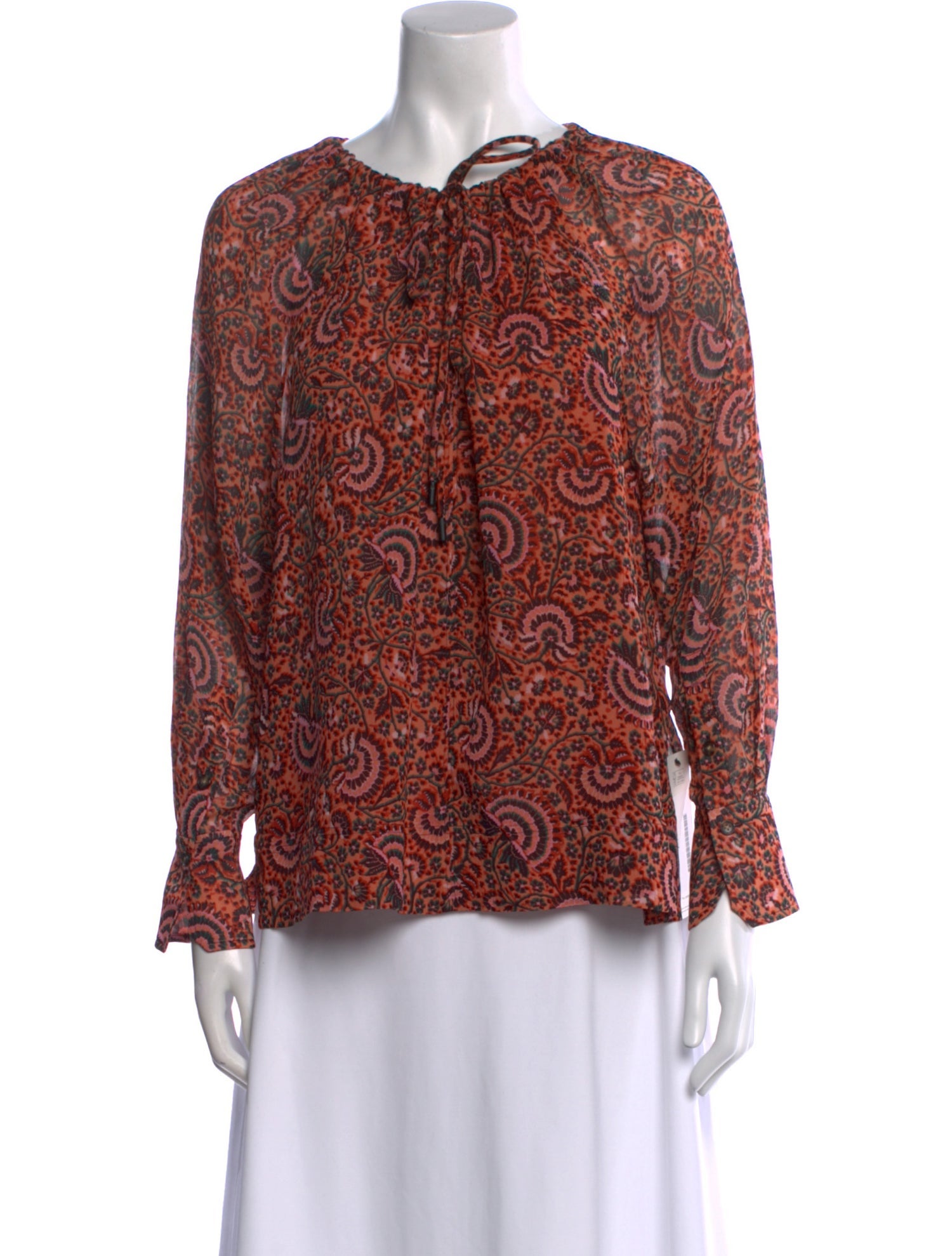 A.L.C. Silk Printed Blouse