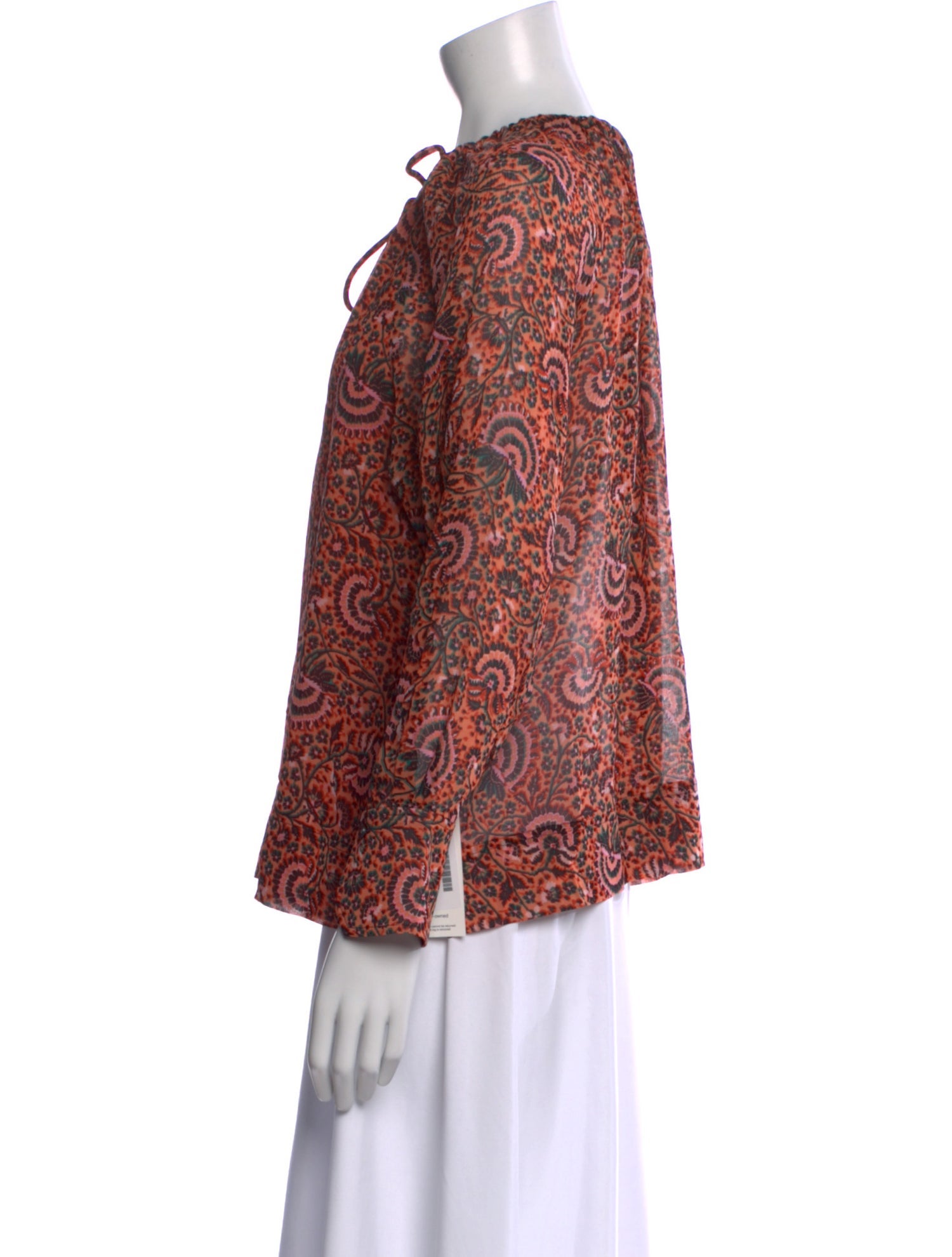 A.L.C. Silk Printed Blouse