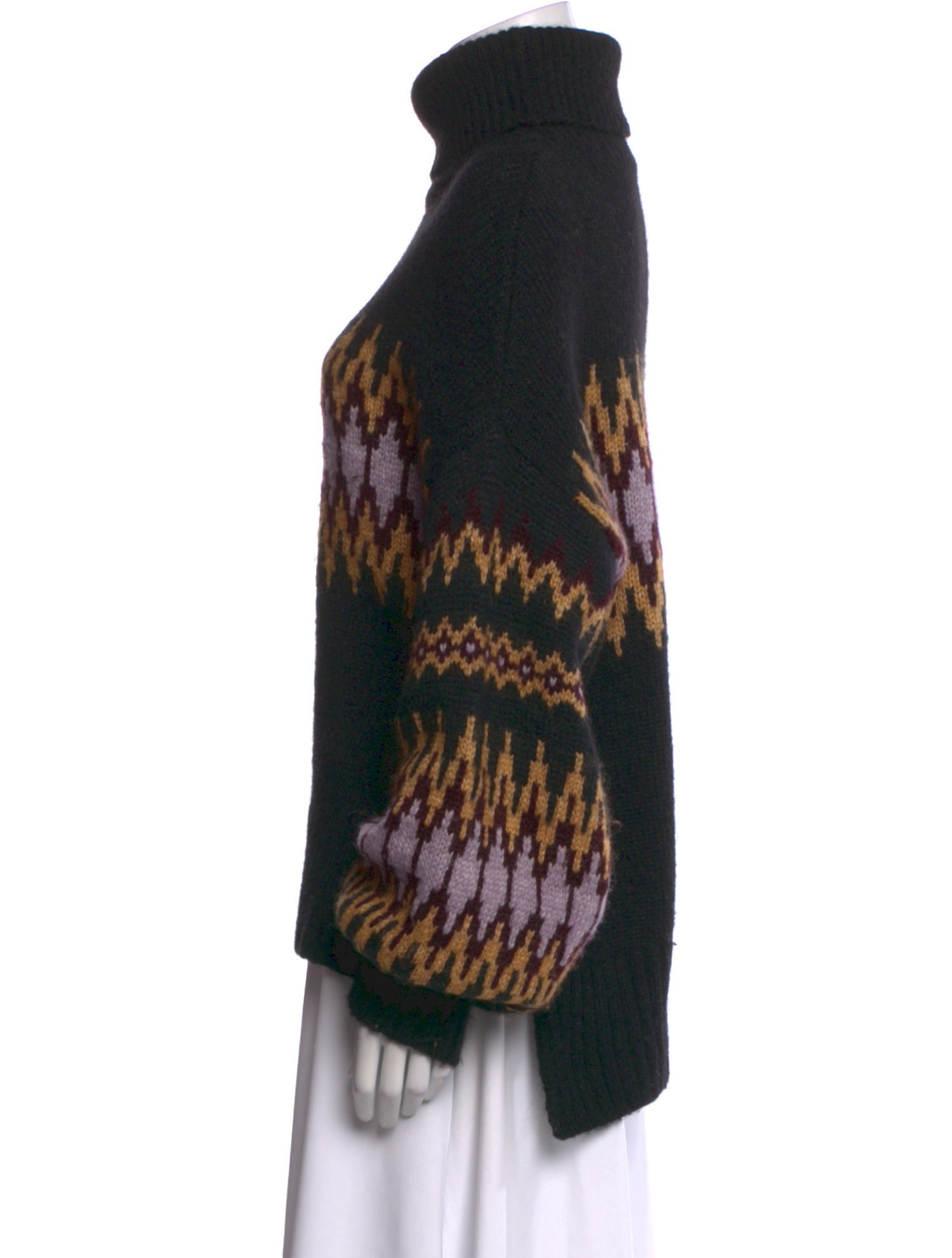 A.L.C. Printed Turtleneck Sweater