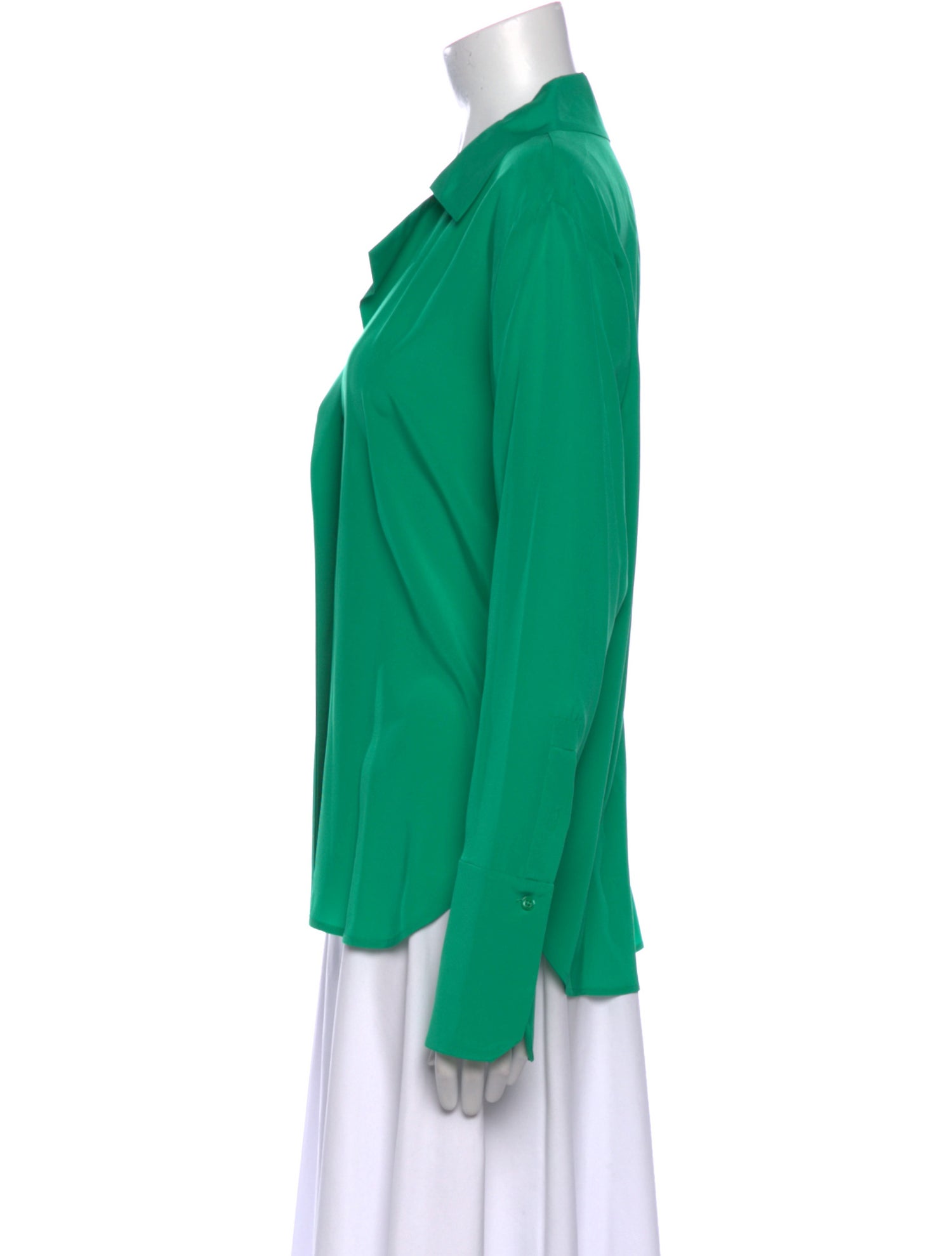 A.L.C. Silk Long Sleeve Blouse