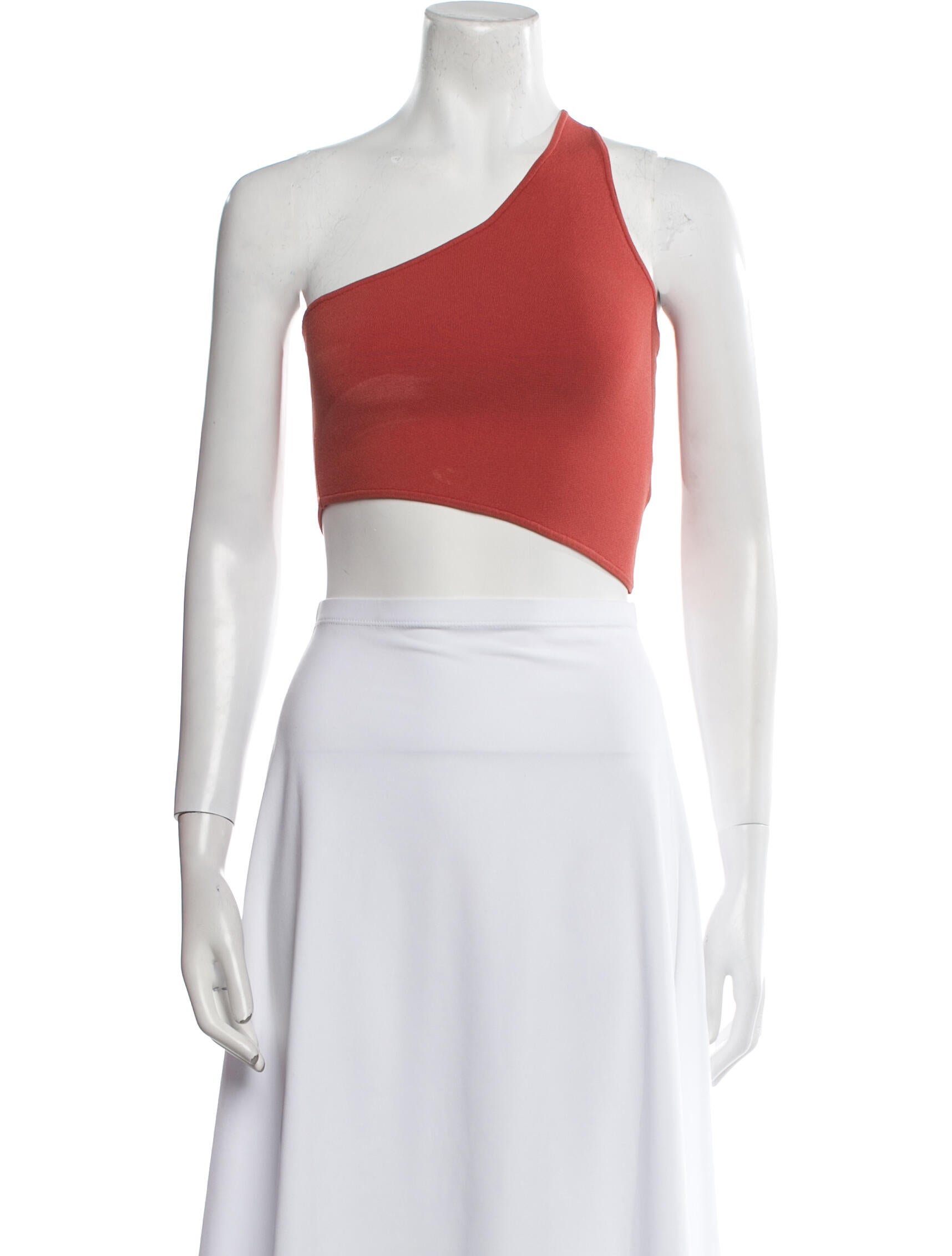 A.L.C. One-Shoulder Sleeveless Crop Top