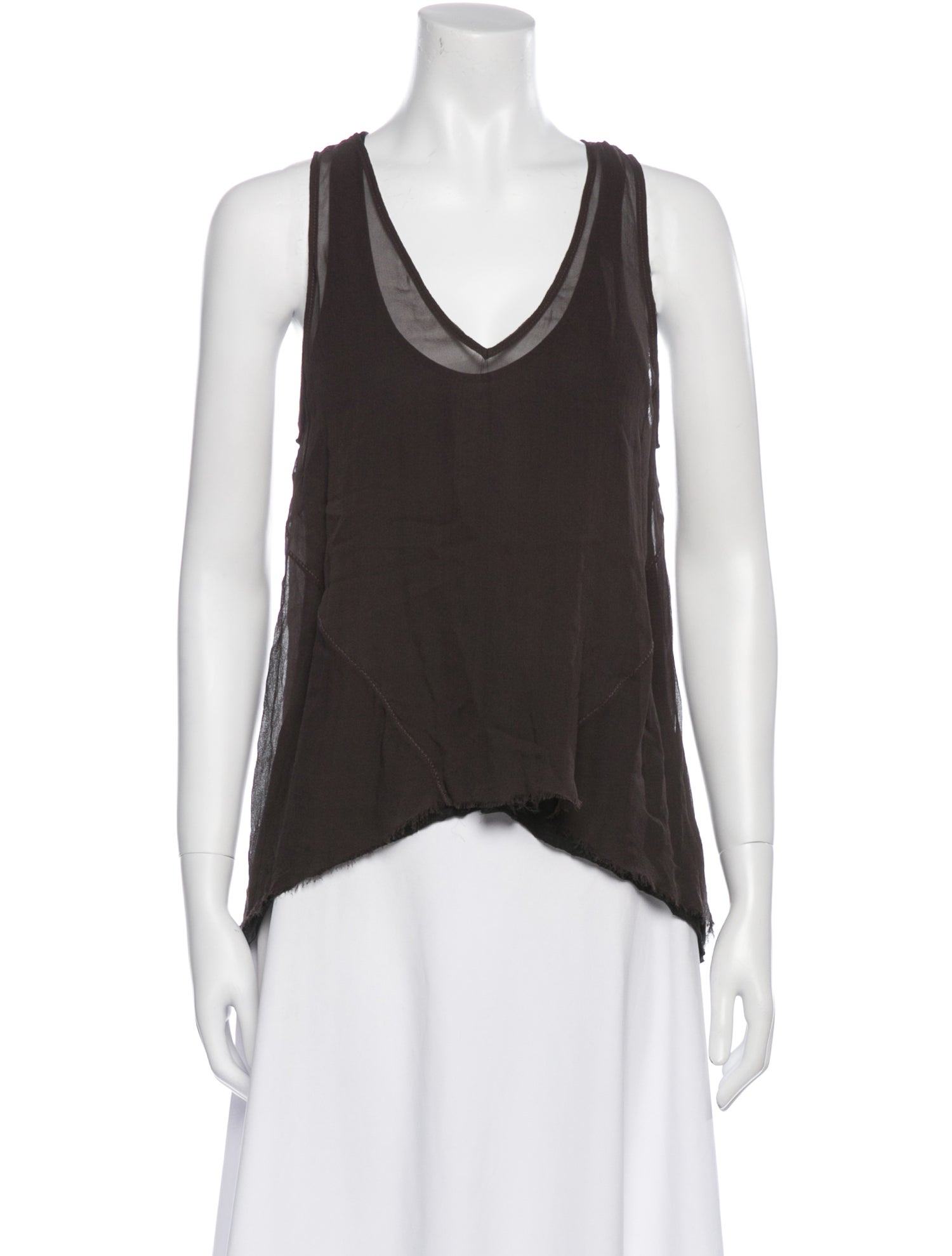 A.L.C. Silk Scoop Neck Top