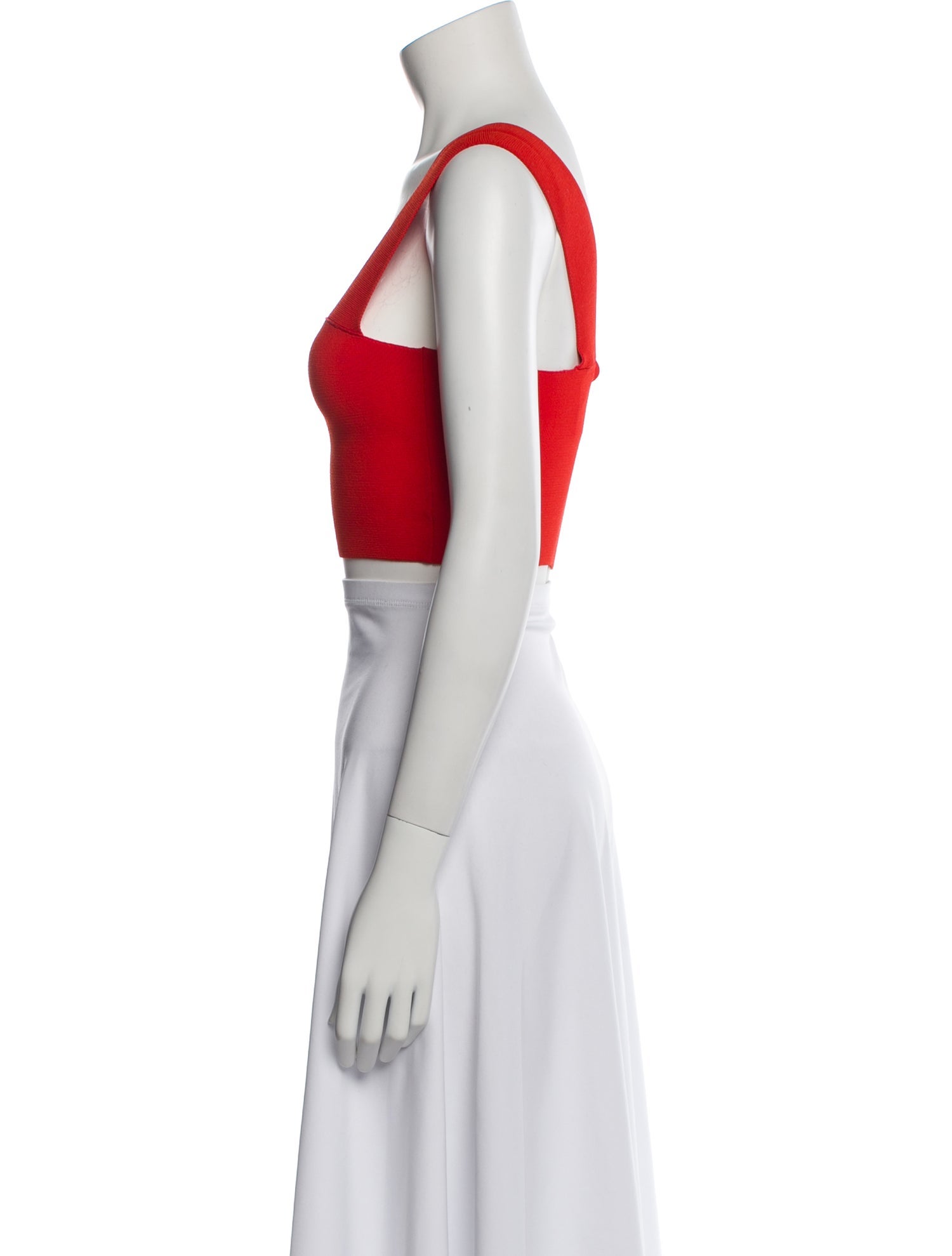 A.L.C. Square Neckline Sleeveless Crop Top