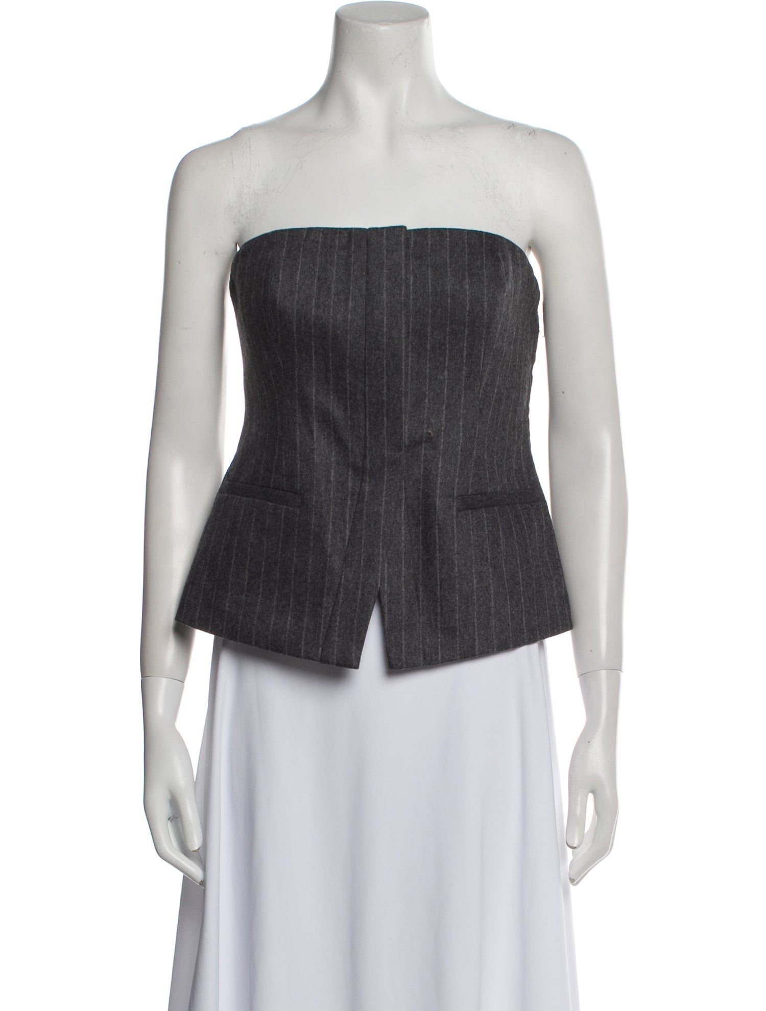 A.L.C. Wool Strapless Crop Top