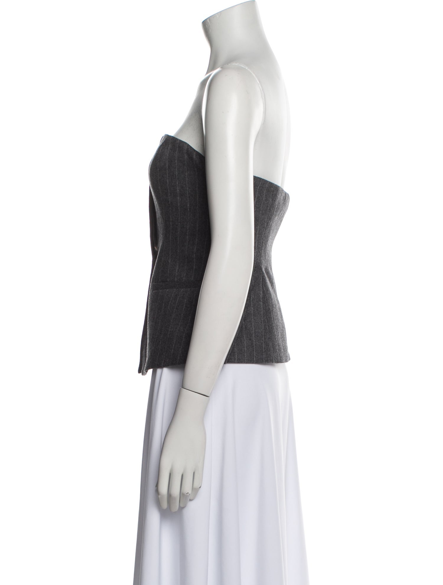 A.L.C. Wool Strapless Crop Top