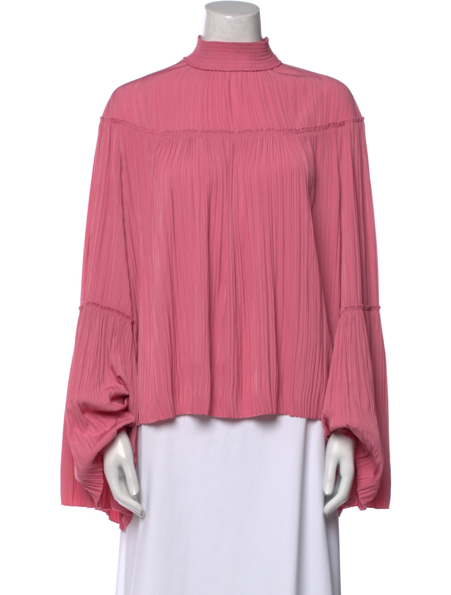 A.L.C. Mock Neck Long Sleeve Blouse