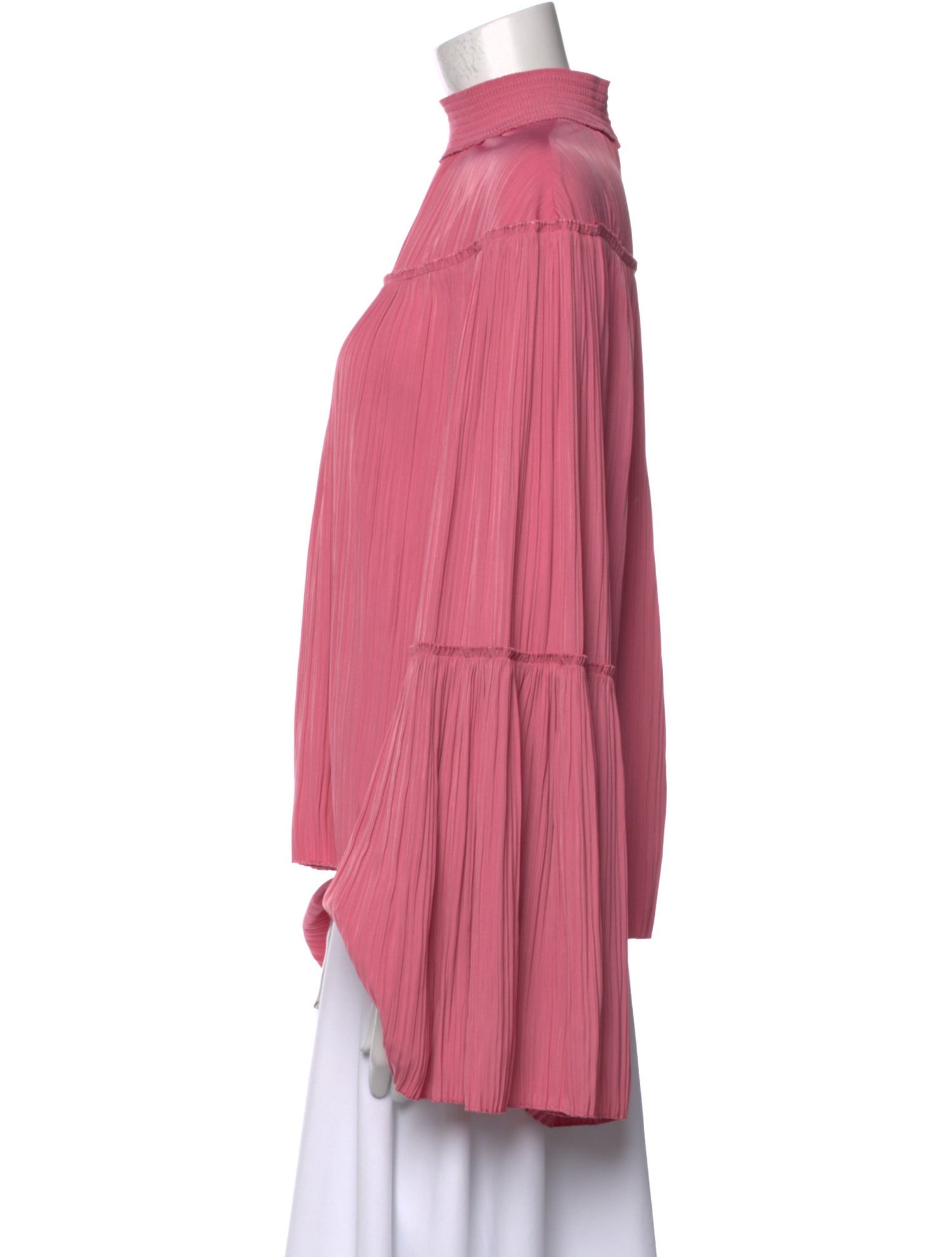 A.L.C. Mock Neck Long Sleeve Blouse