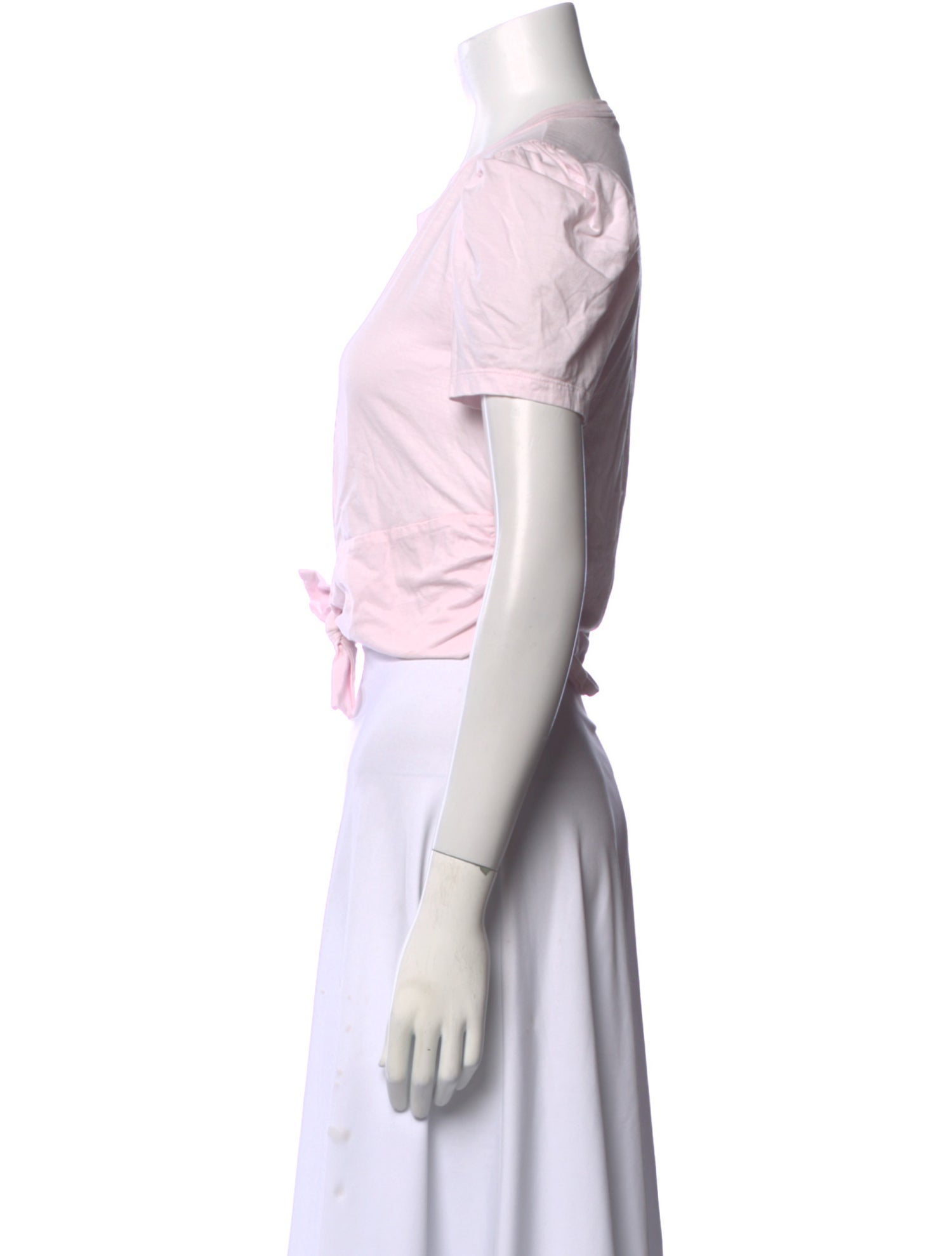 A.L.C. Crew Neck Short Sleeve Crop Top