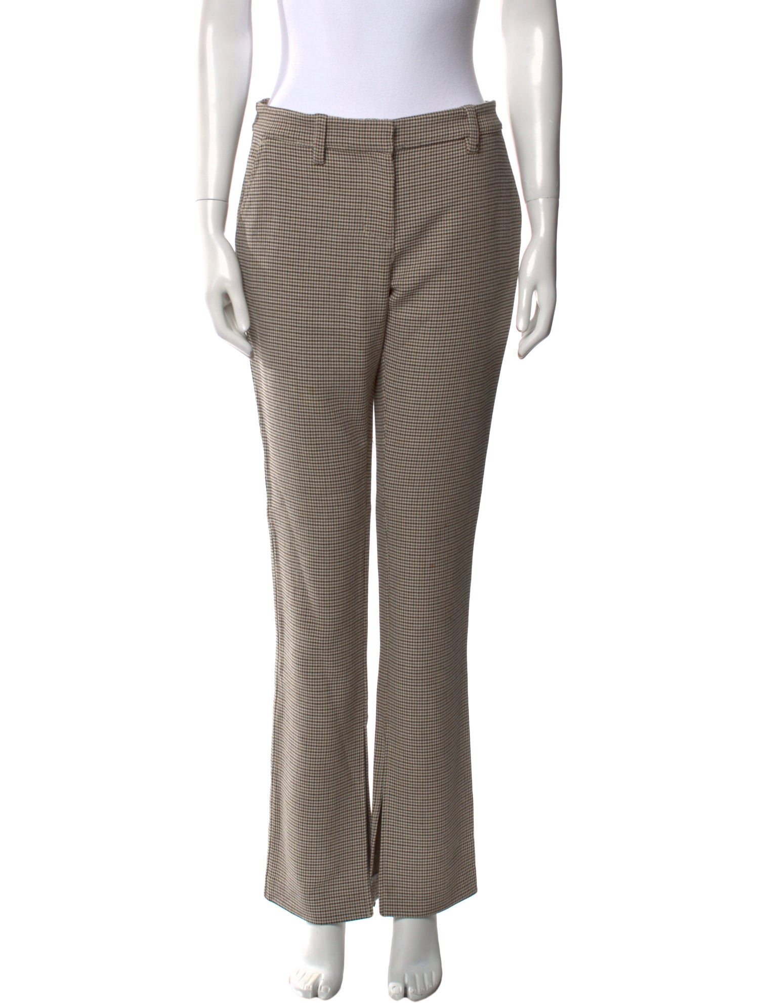 A.L.C. Plaid Print Straight Leg Pants