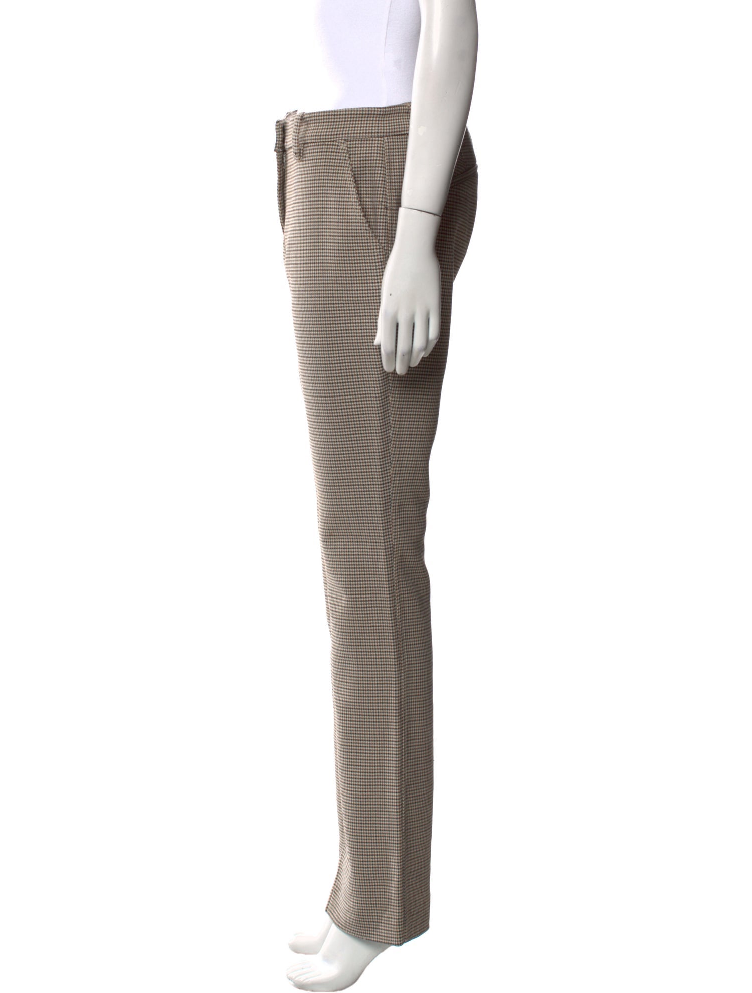 A.L.C. Plaid Print Straight Leg Pants