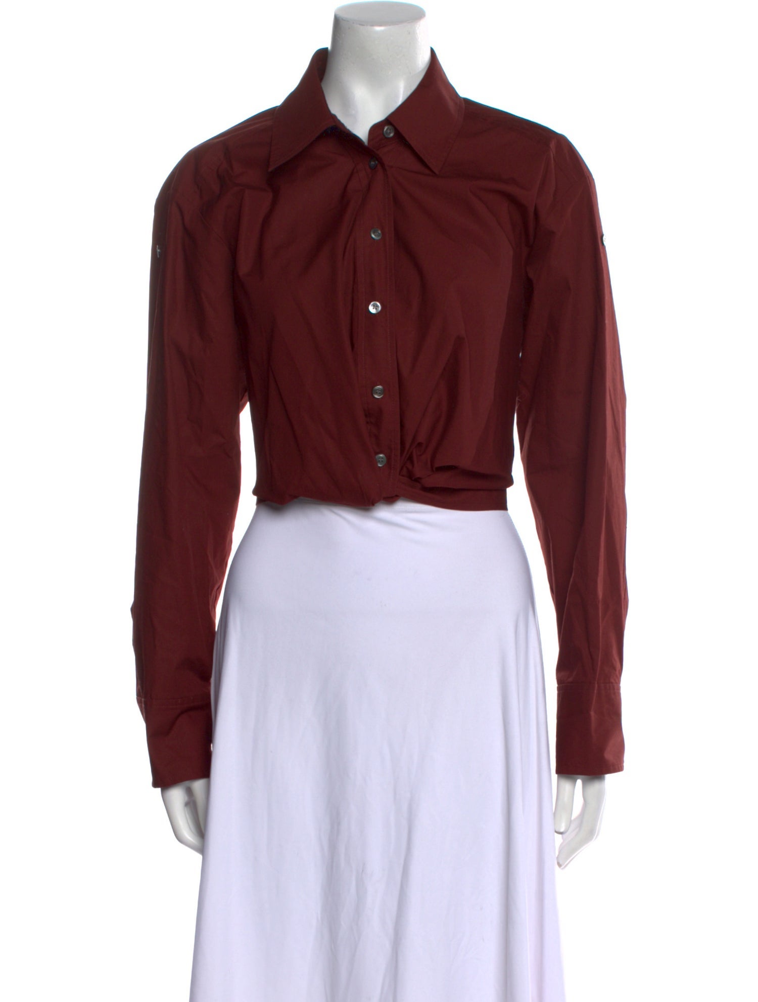 A.L.C. Long Sleeve Crop Top