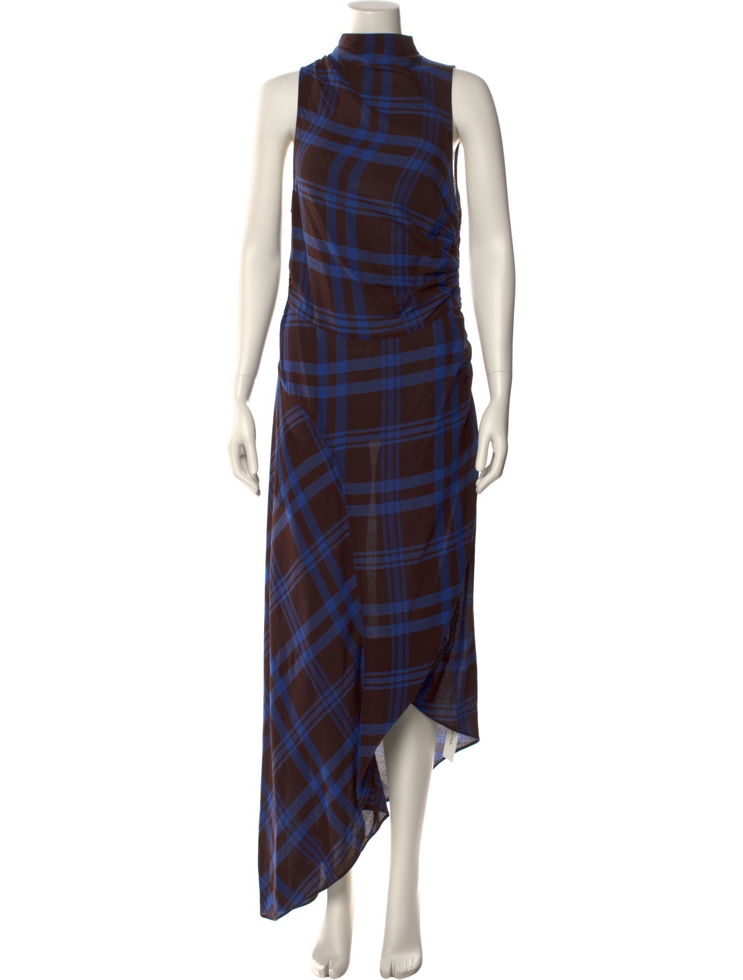 A.L.C. Plaid Print Long Dress