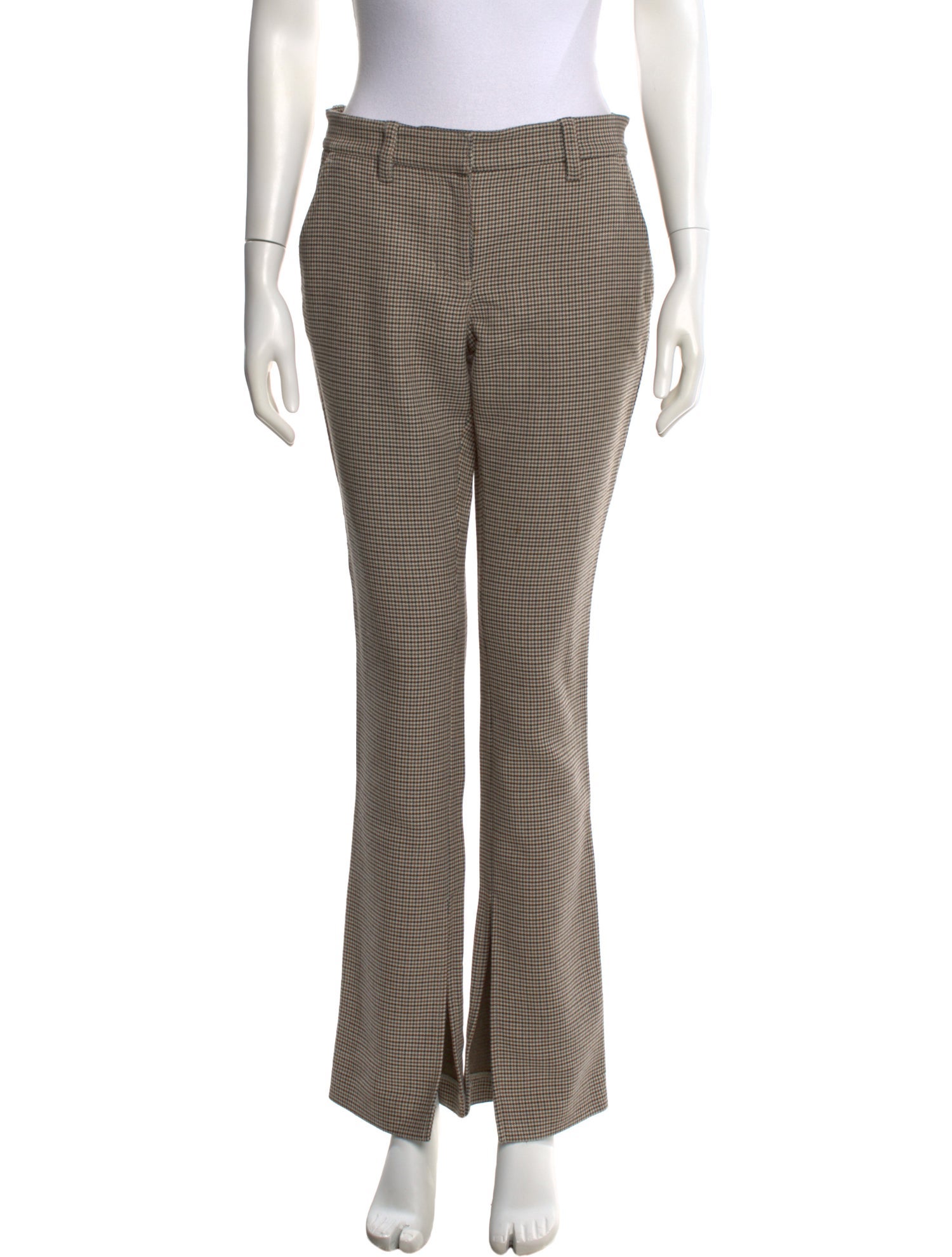 A.L.C. Plaid Print Straight Leg Pants