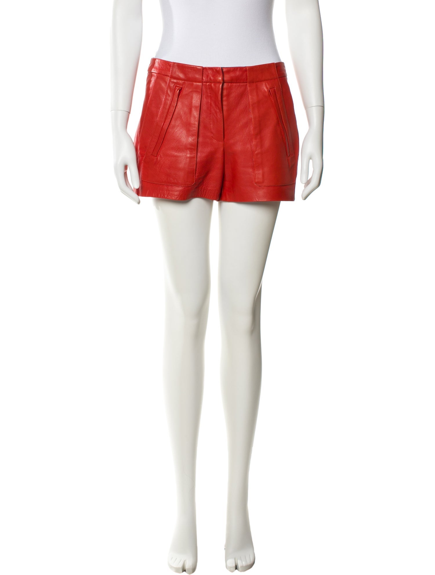A.L.C. Leather Mini Shorts