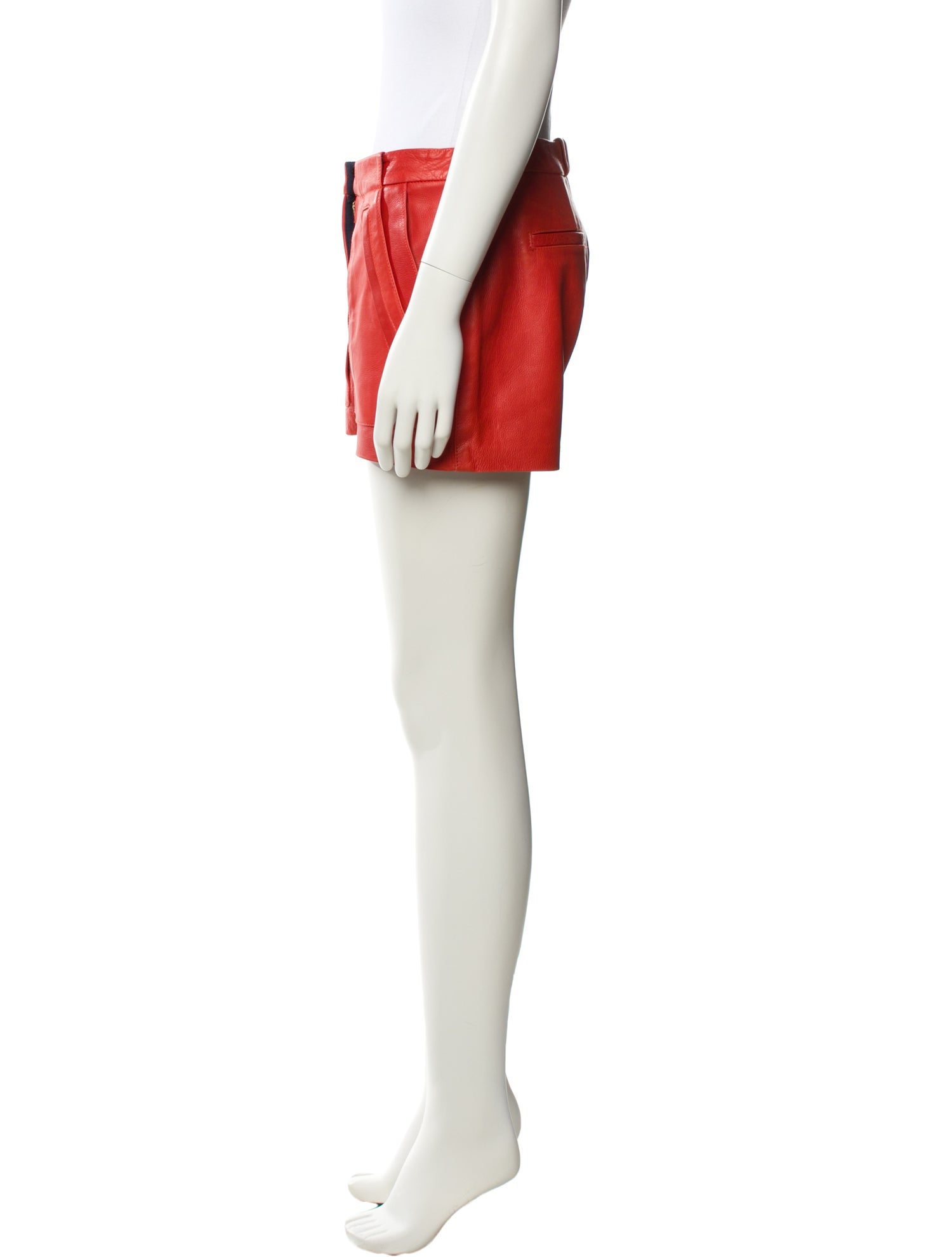 A.L.C. Leather Mini Shorts