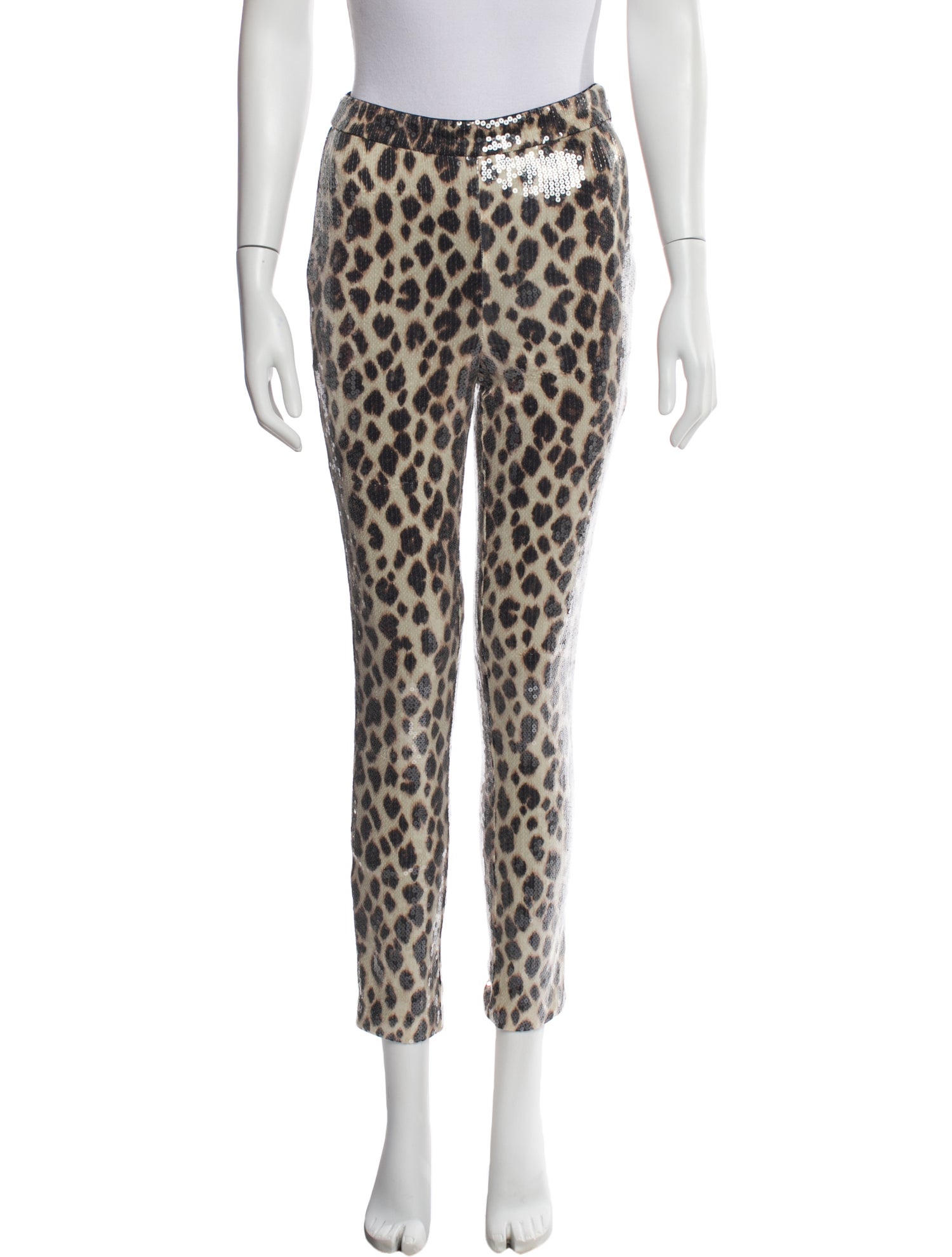 A.L.C. Animal Print Skinny Leg Pants
