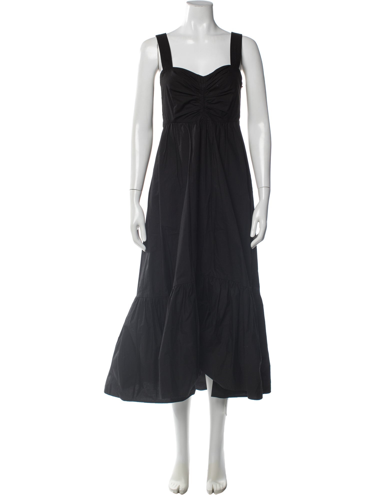 alc dress black A.L.C. Women's Bianca Strapless Pleated Maxi Dress in Black, Size 00