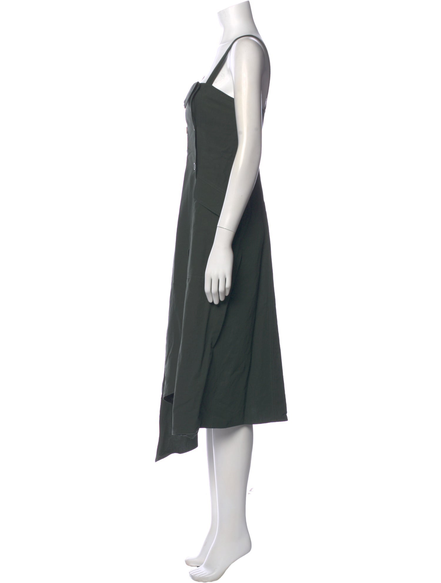 A.L.C. Square Neckline Midi Length Dress