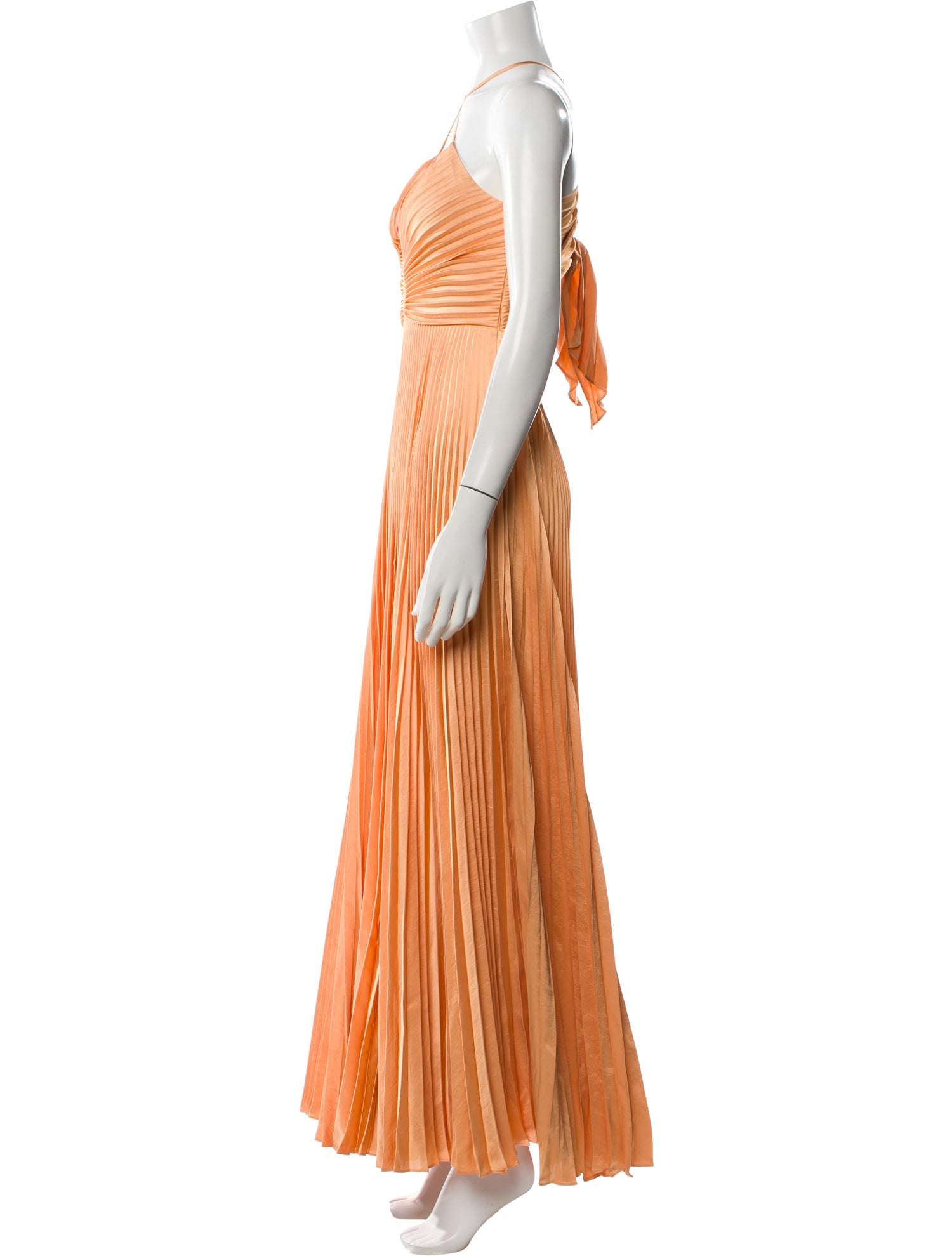 alc orange maxi dress Lou Satin and Lace Midi Dress