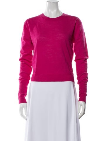 Pre-owned A.l.c Wool Crew Neck Sweater In Pink