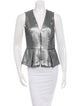 A.L.C. Metallic Peplum Top