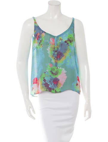 A.L.C. Floral Print SilkTop