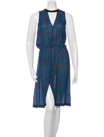 A.L.C. Silk Printed Dress