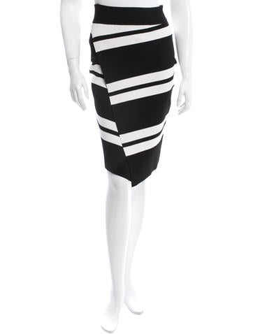 A.L.C. Striped Pencil Skirt